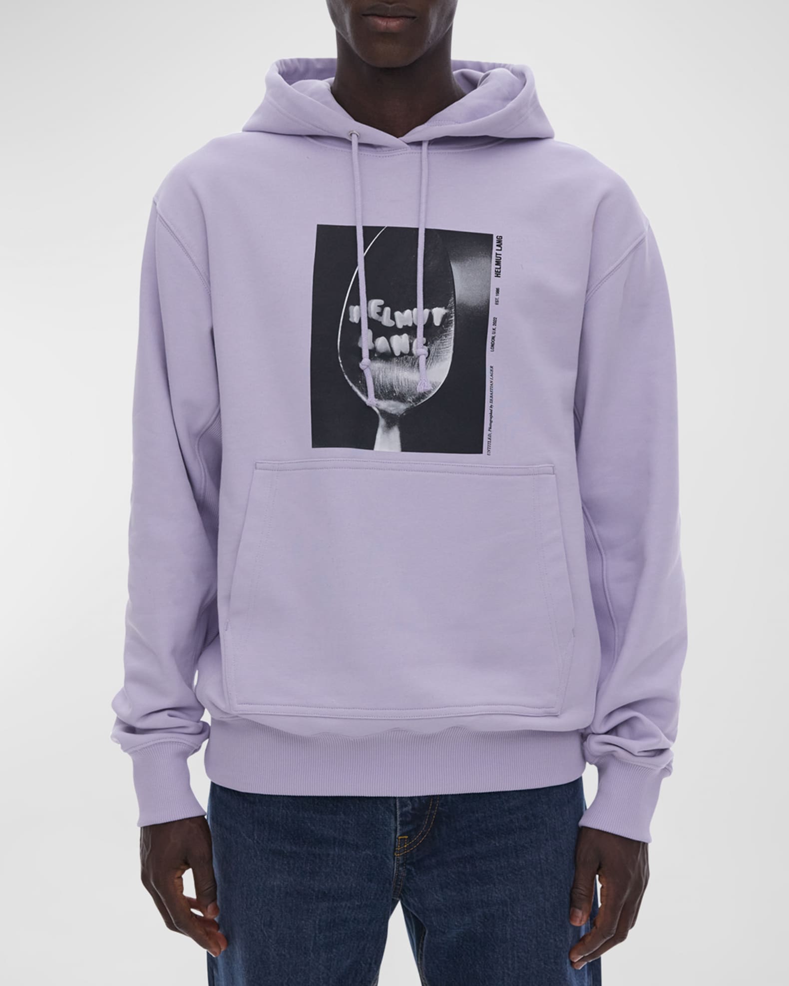 Purple helmut lang hotsell hoodie