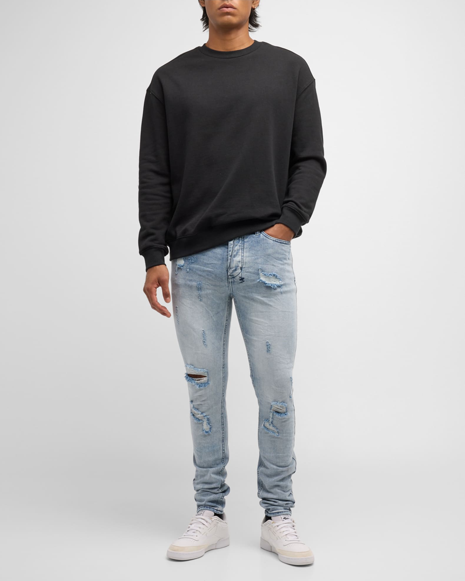 Ksubi Men's 4x4 Biggie Loopback Fleece Sweatshirt | Neiman Marcus