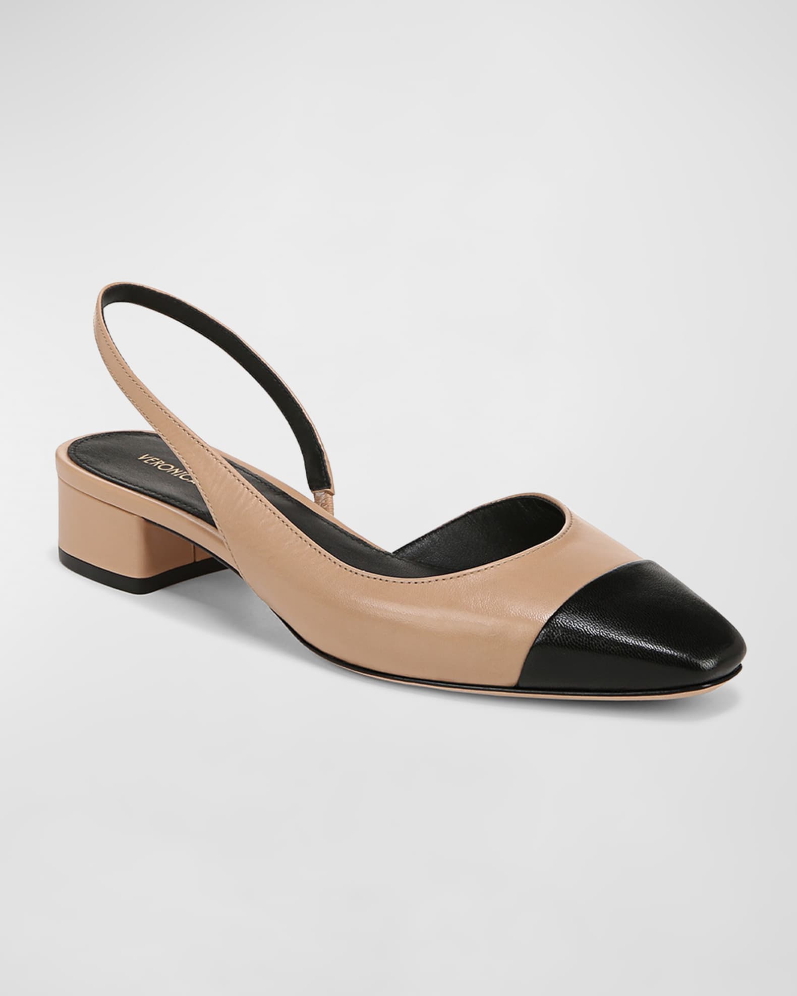 Cecile Leather Slingback Ballerina Flats - Thumbnail 2