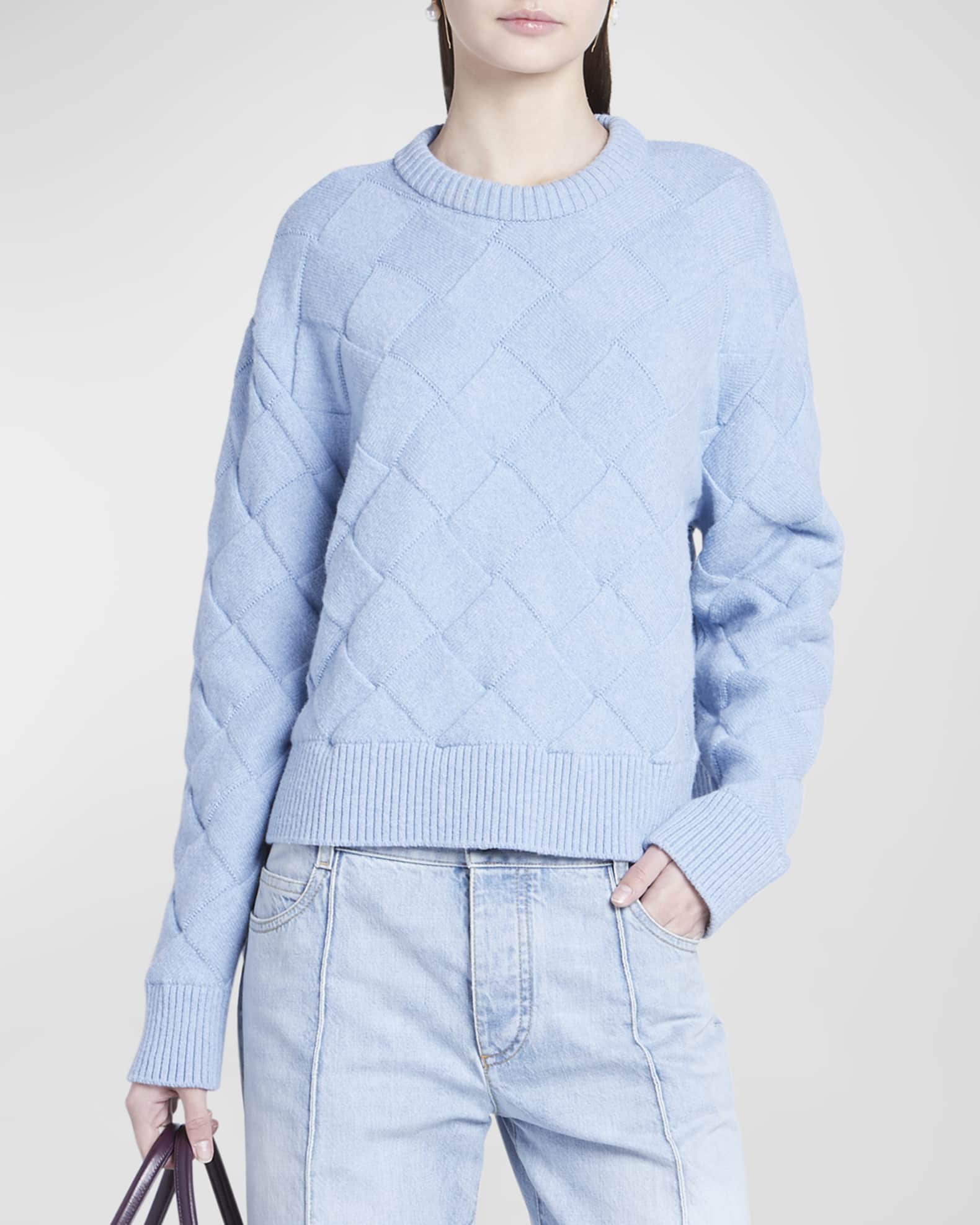 Braided Knit Wool Sweater 1