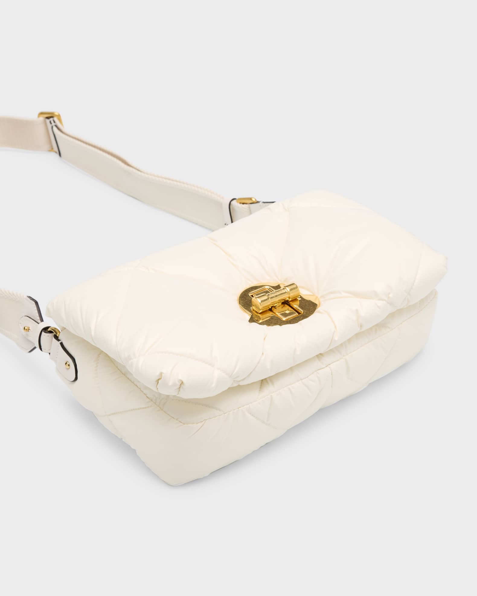 Moncler Puffer Crossbody Bag with Turn Lock Neiman Marcus