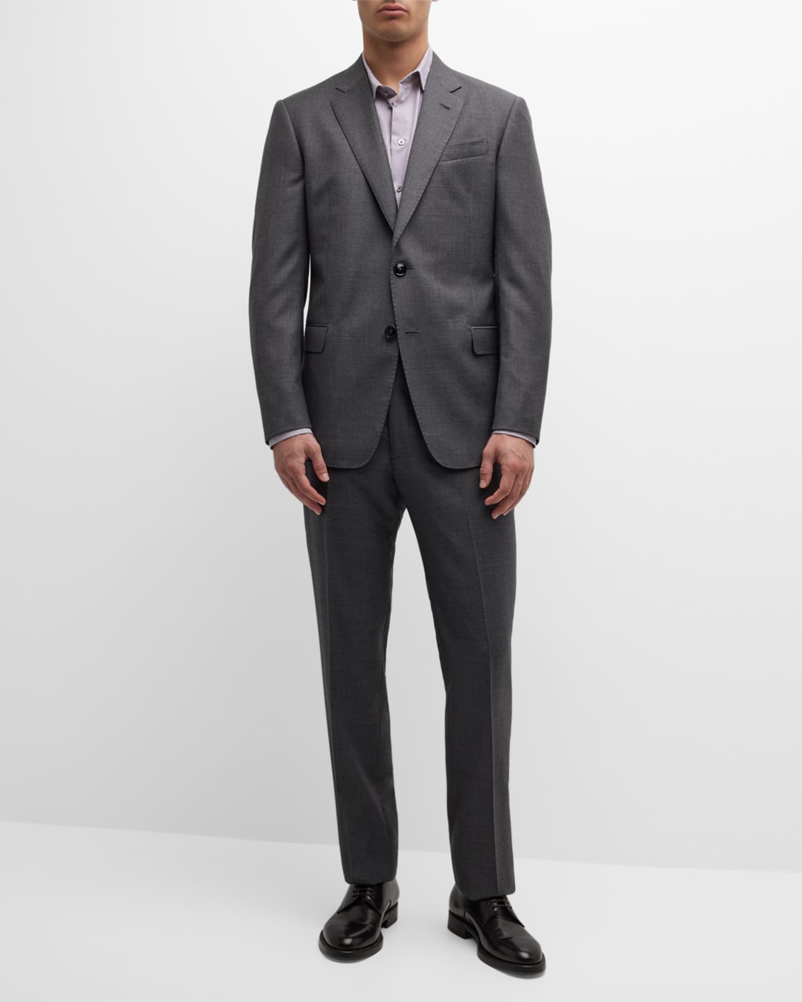 Giorgio Armani Men's Textured Wool Suit | Neiman Marcus