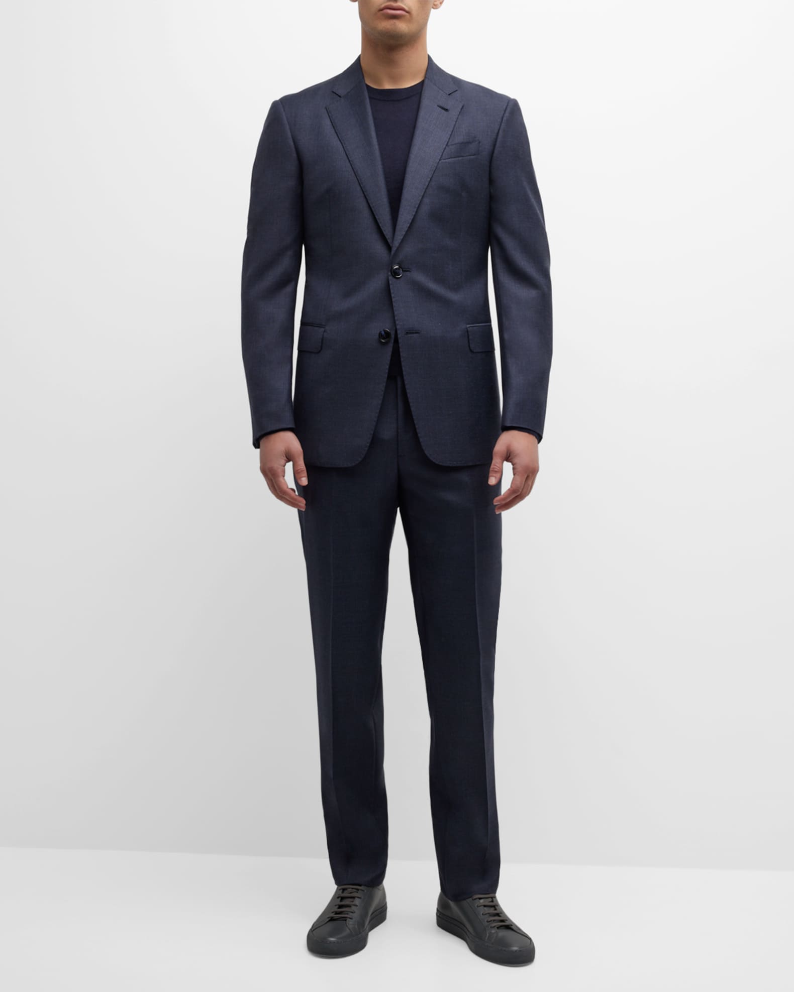 Giorgio Armani Men's Tonal Plaid Wool Suit | Neiman Marcus