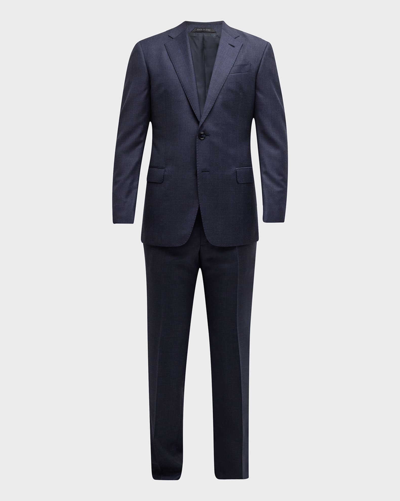 Giorgio Armani Men's Tonal Plaid Wool Suit | Neiman Marcus