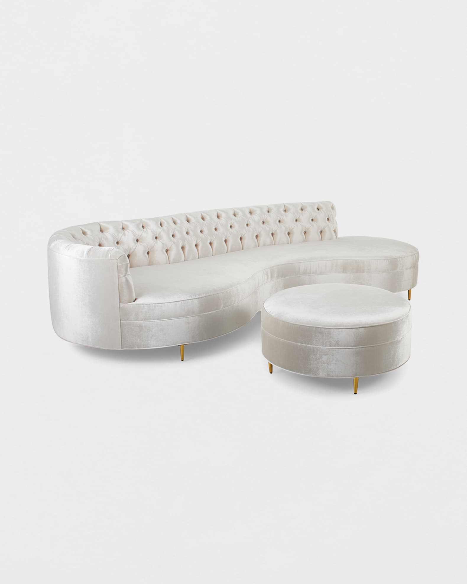 Terra Sofa and Round Ottoman 1