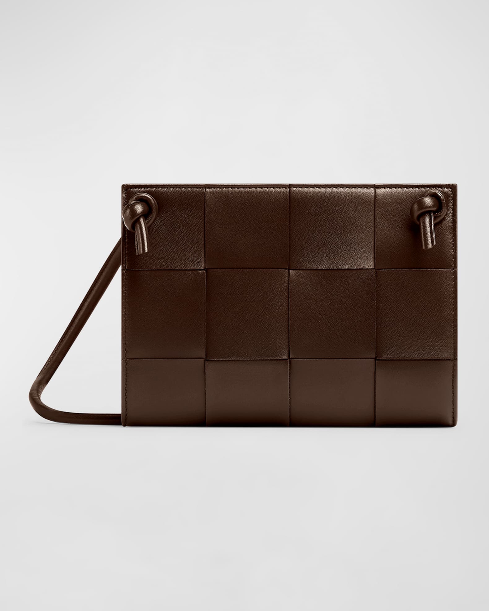 Bottega Veneta Mini Cassette Crossbody Bag Light Brown Gold
