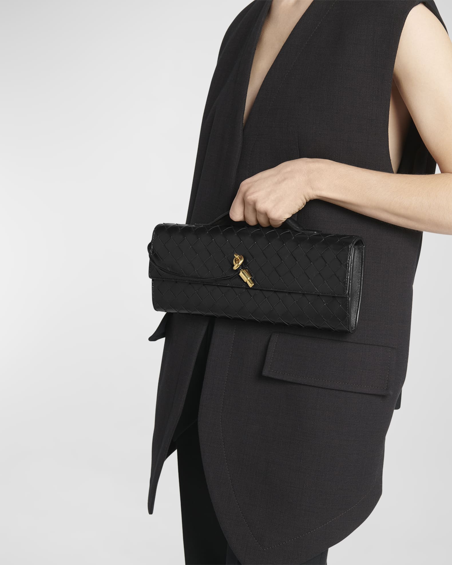 クラッチバッグ ANDIAMO CLUTCH Bottega Veneta® Women's Andiamo Clutch in Fondant. Shop