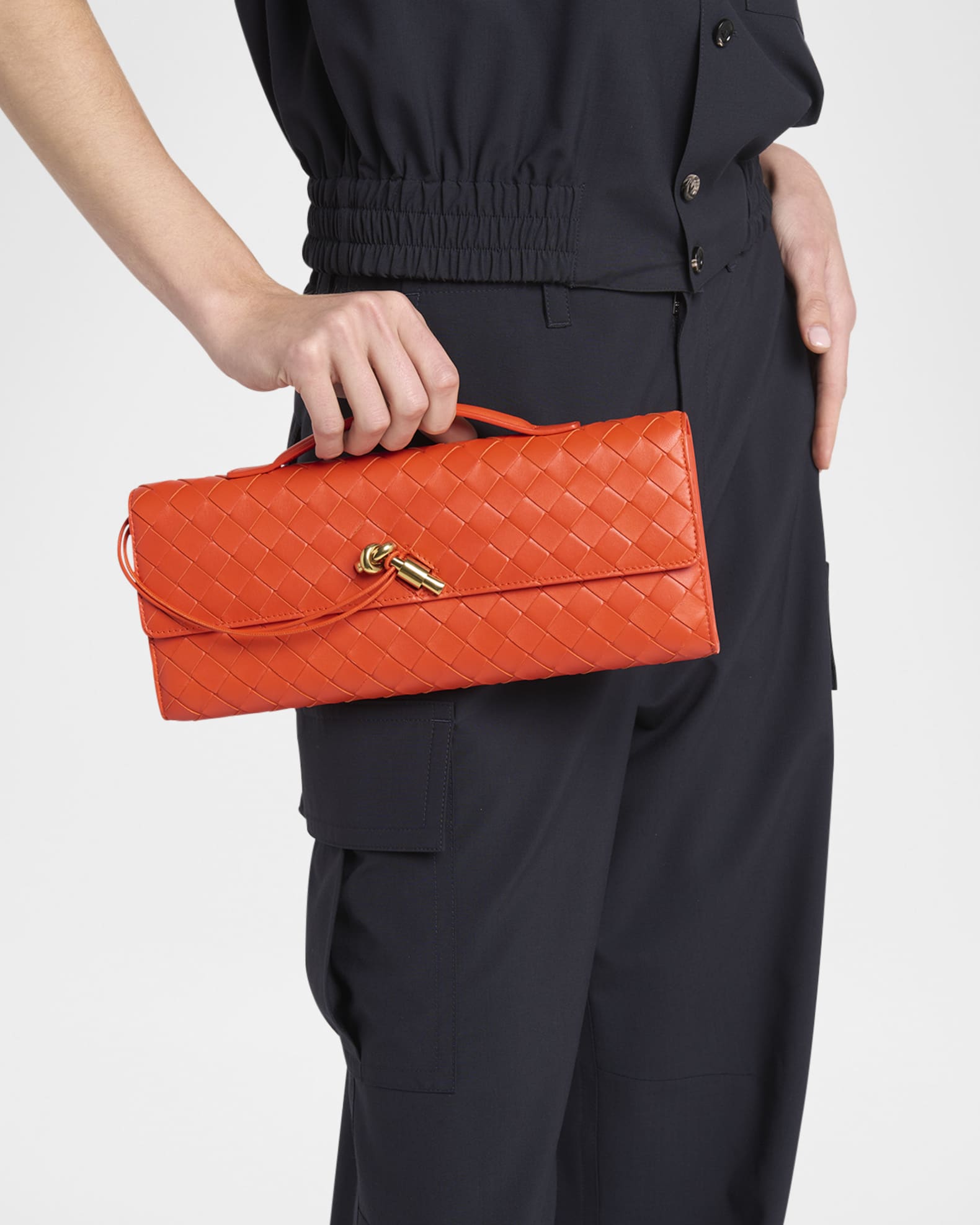 Clutch bag with handle shop