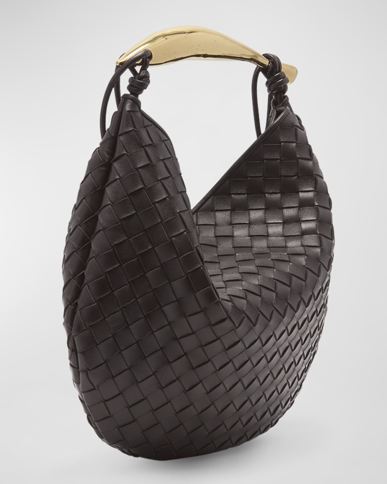 Sardine Medium Leather Tote Bag in Neutrals - Bottega Veneta
