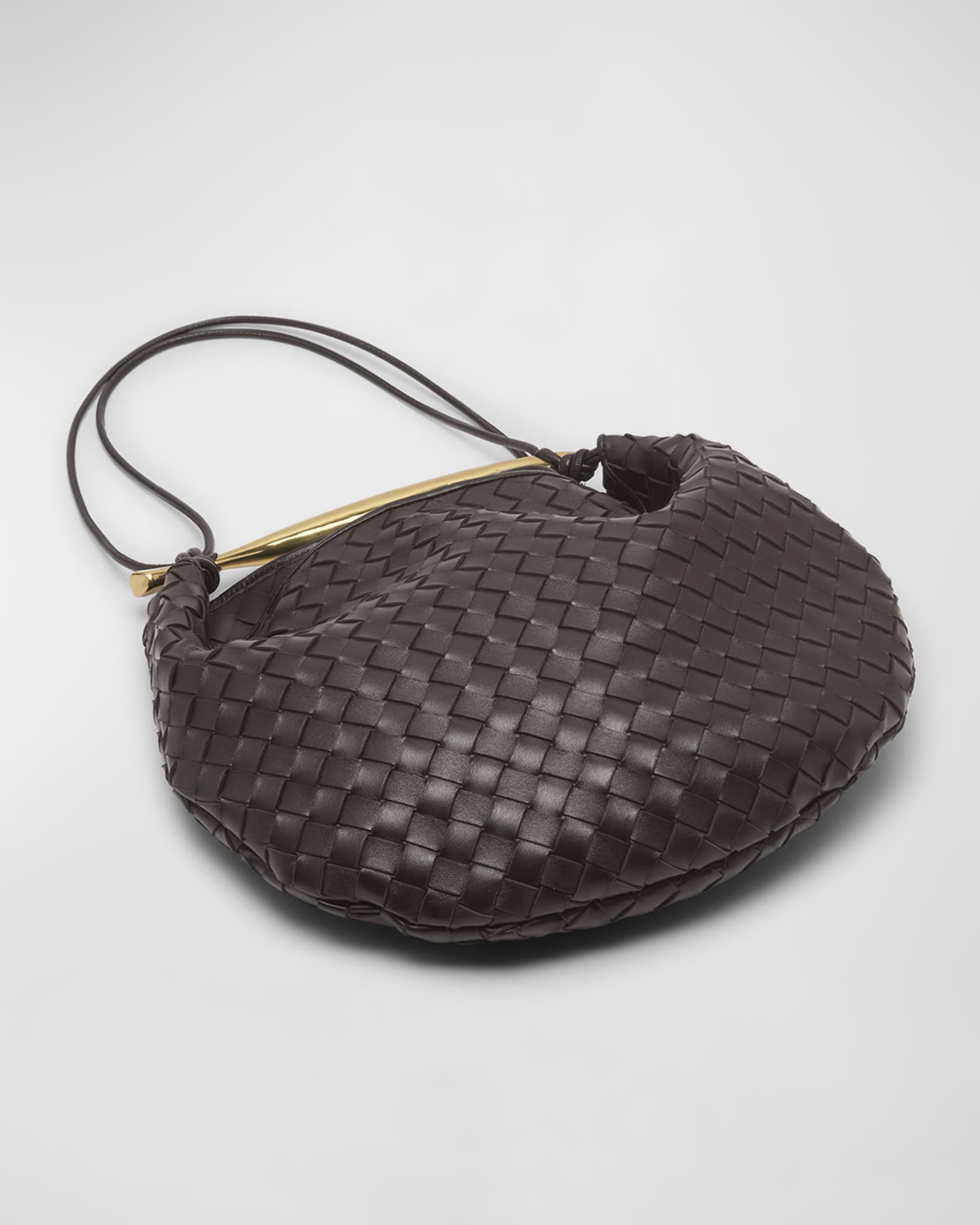 ショルダーバッグ・ポシェット BOTTEGA VENETA Medium Sardine bag Dark brown Sardine medium intrecciato leather shoulder bag