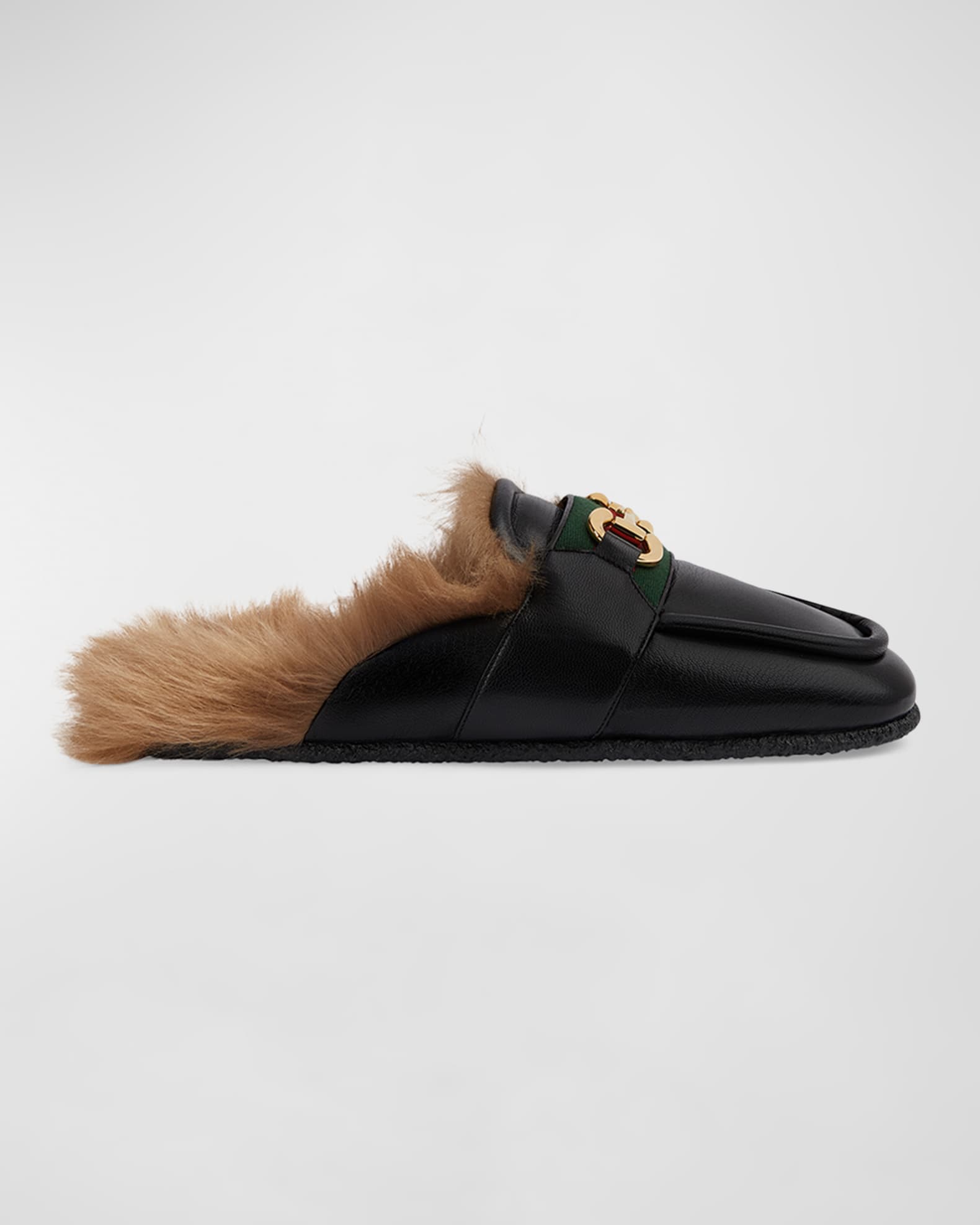 Gucci fur flip flops sales