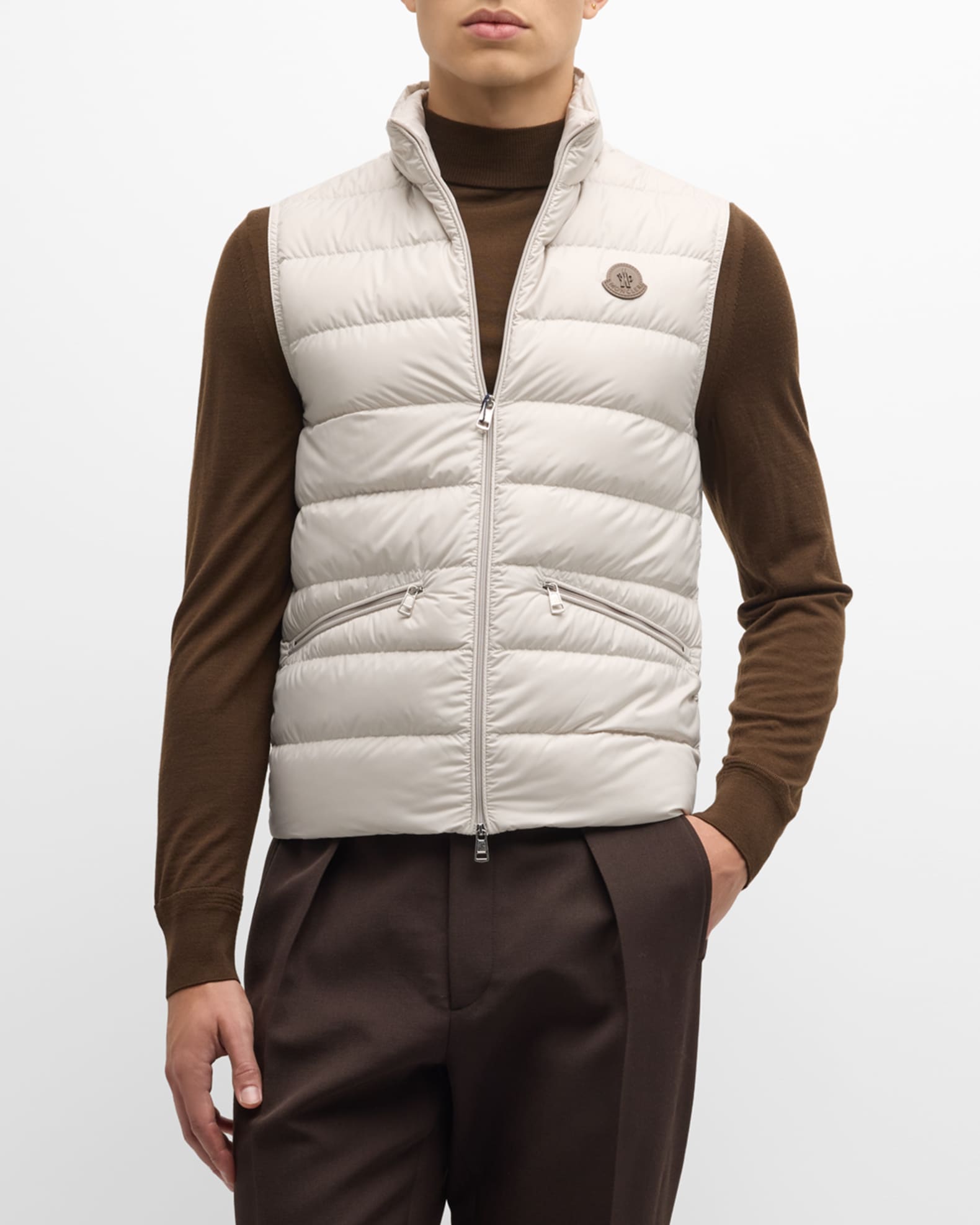 Moncler Men's Treompan Quilted Zip Vest | Neiman Marcus