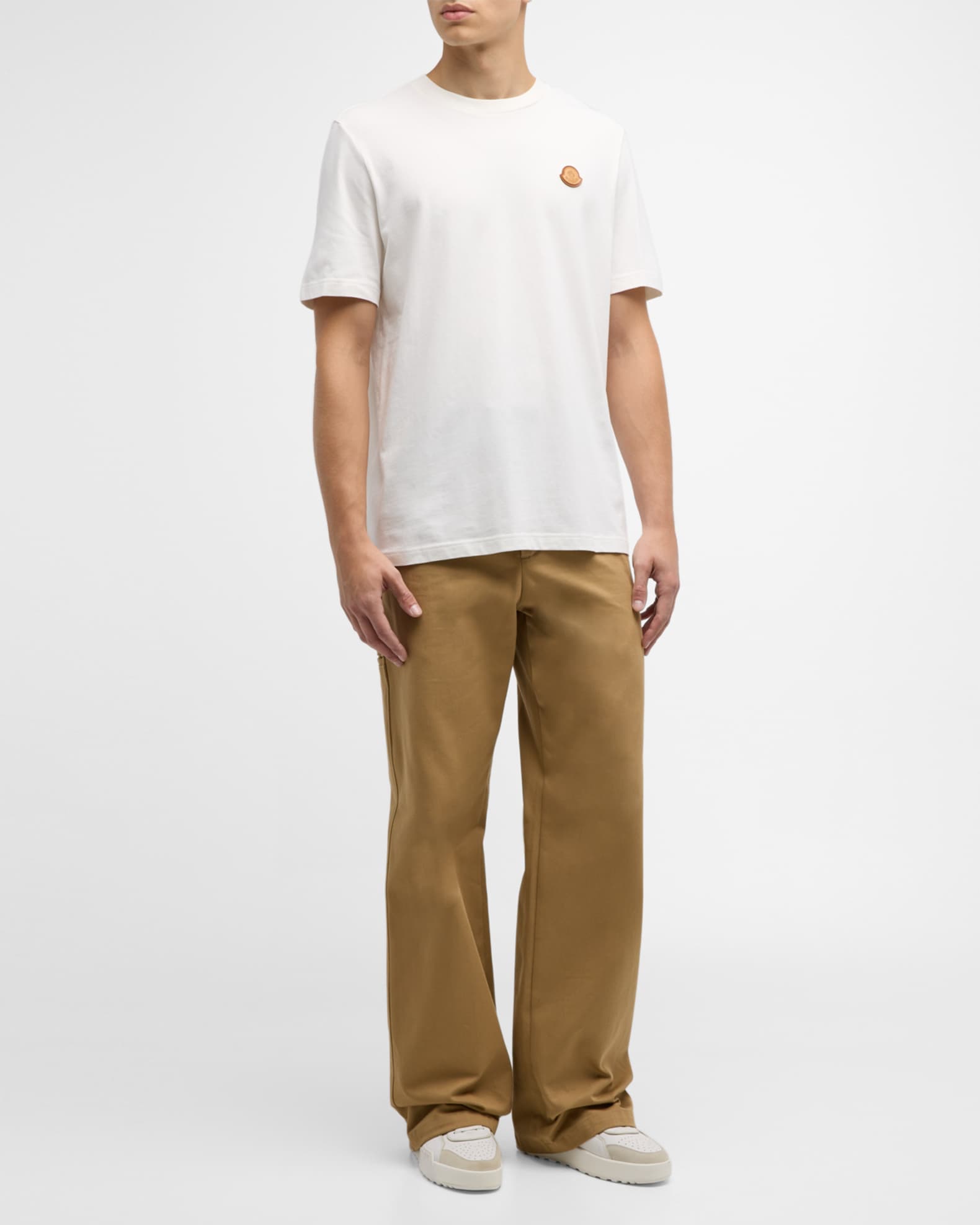 Khaki moncler t shirt deals