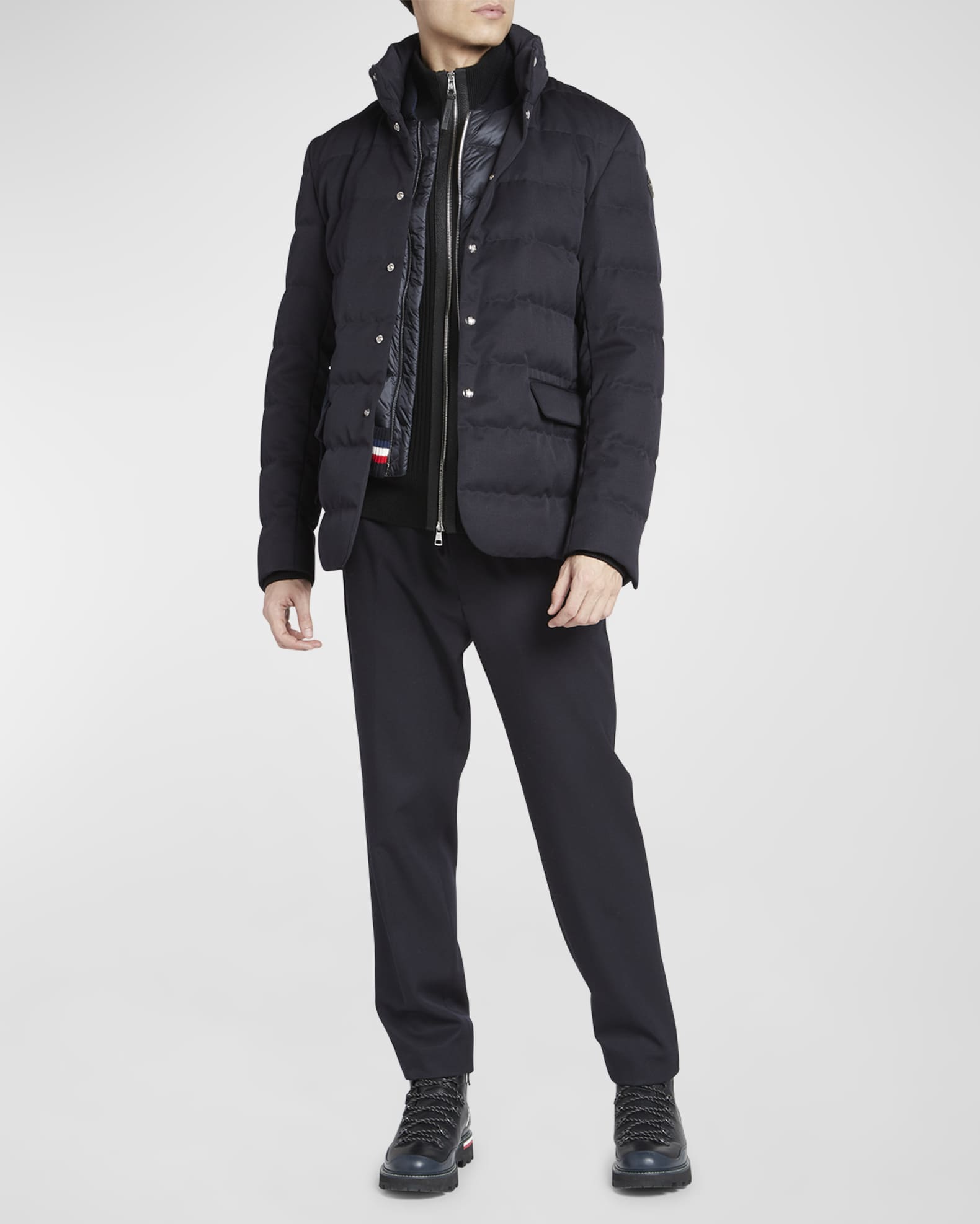 Moncler Men's Bess Blazer Puffer Jacket | Neiman Marcus