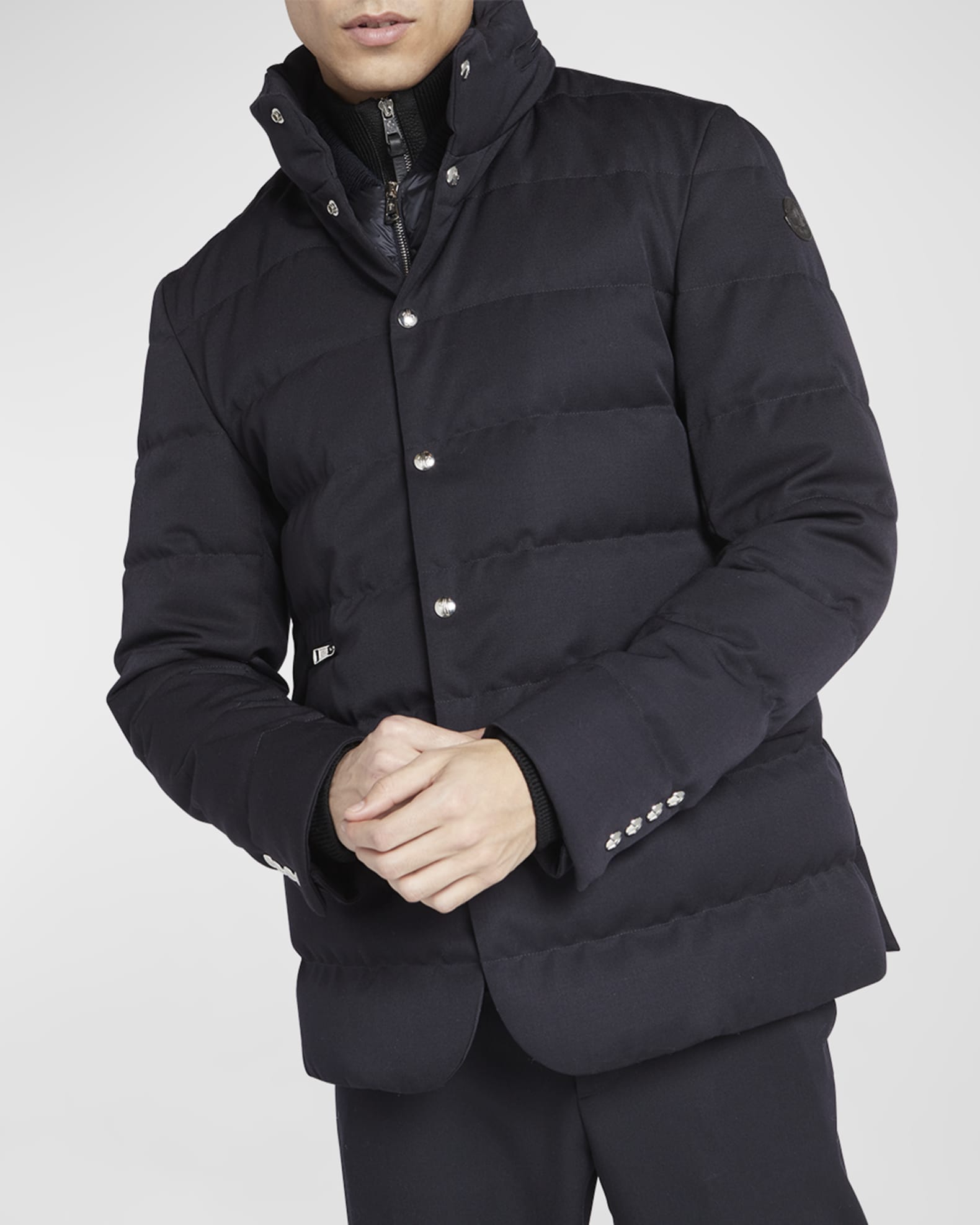 Moncler Men's Bess Blazer Puffer Jacket | Neiman Marcus
