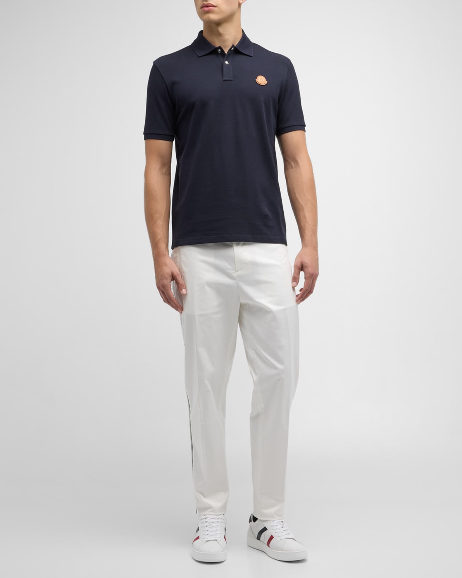 Mens navy moncler 2025 polo