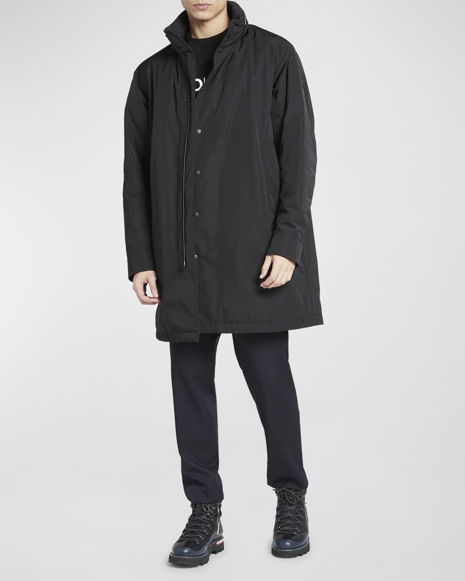 Moncler Men's Nueltin Long Coat | Neiman Marcus