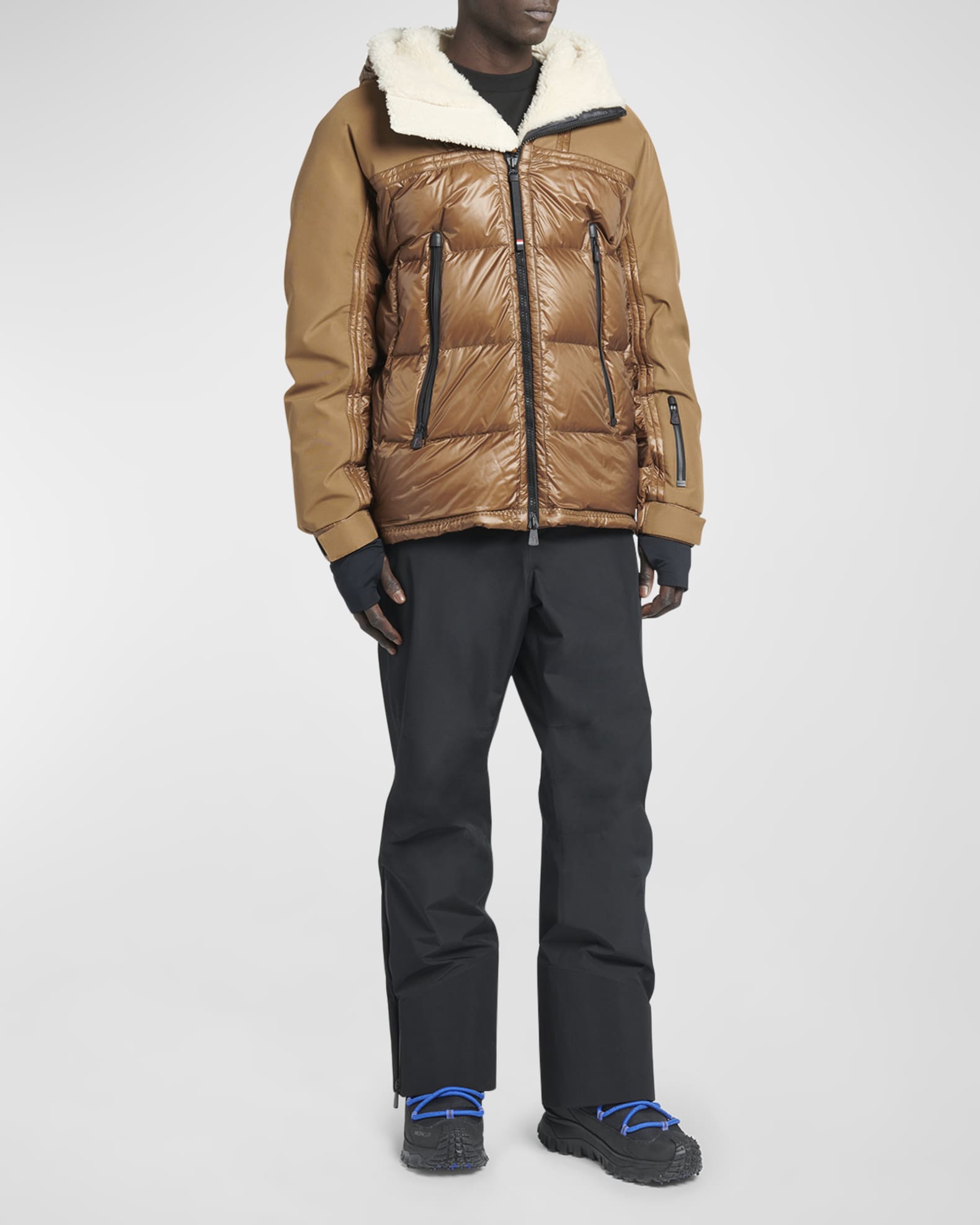 Moncler shearling jacket outlet