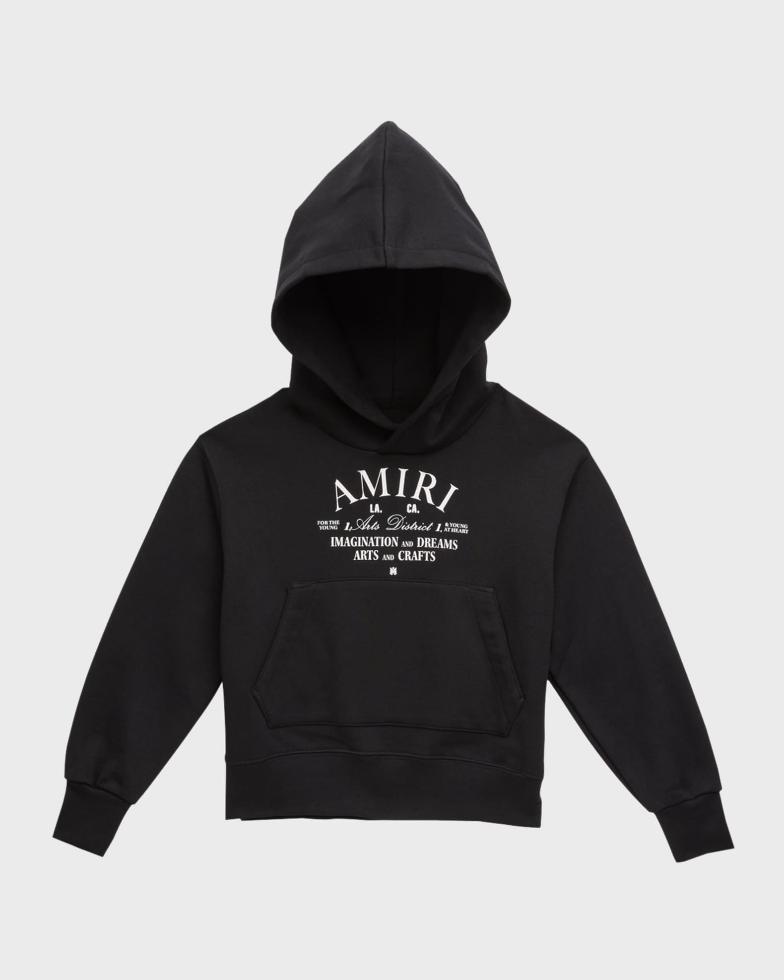 Amiri Kid s Arts District Logo Print Hoodie Size 4 12 Neiman Marcus