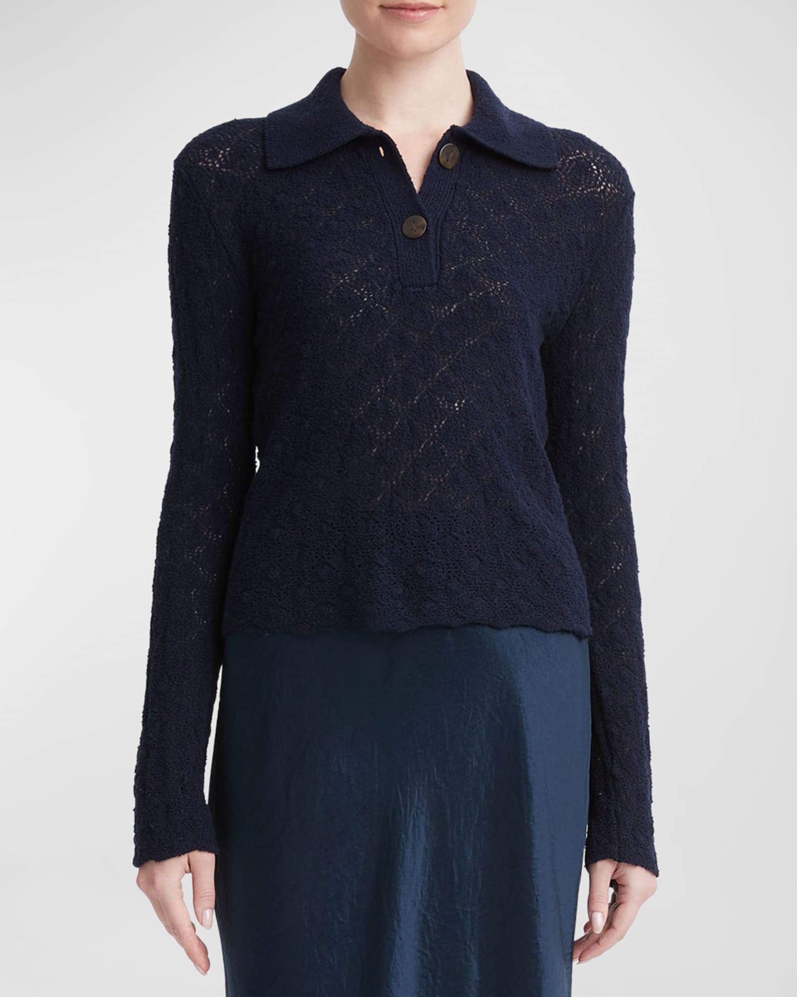Vince lace stitch pullover 2025