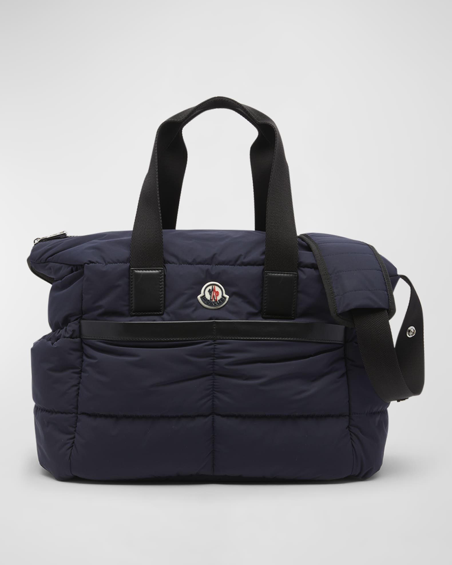 Moncler Enfant Baby Black Mommy Puffer Backpack Moncler Enfant