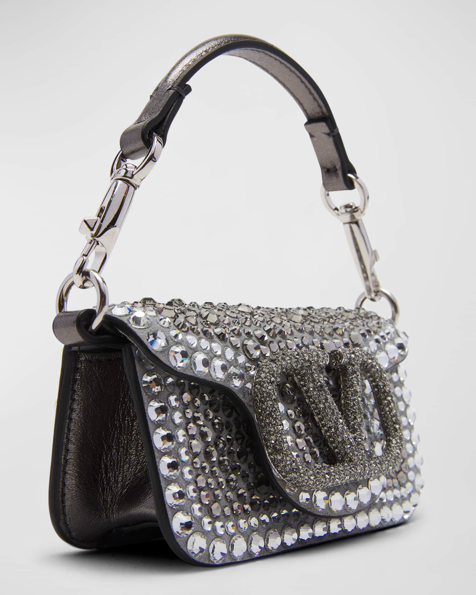 Valentino Garavani Loco sequin-embellished mini shoulder bag - White