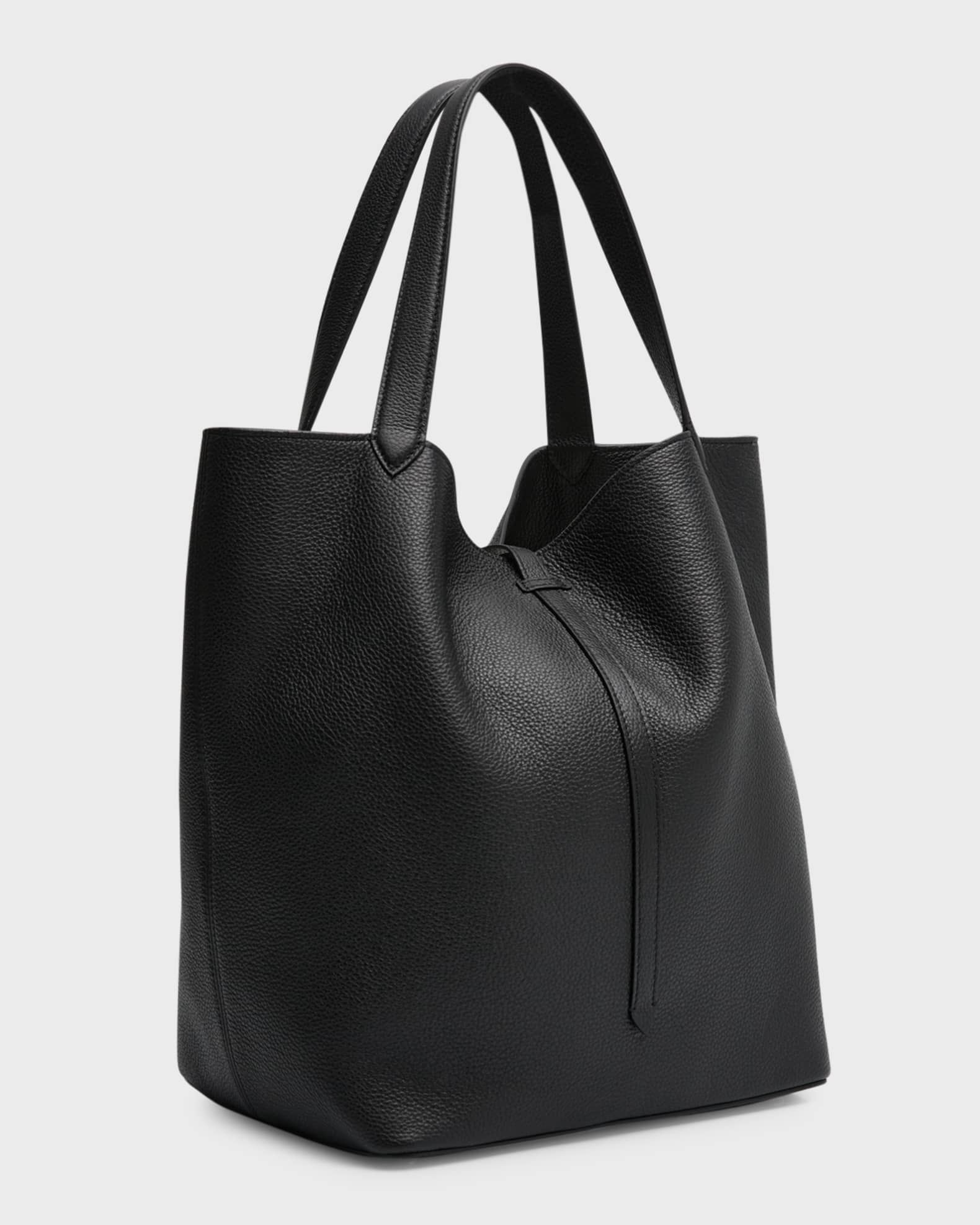 Savette Grain Leather Tote Bag | Neiman Marcus