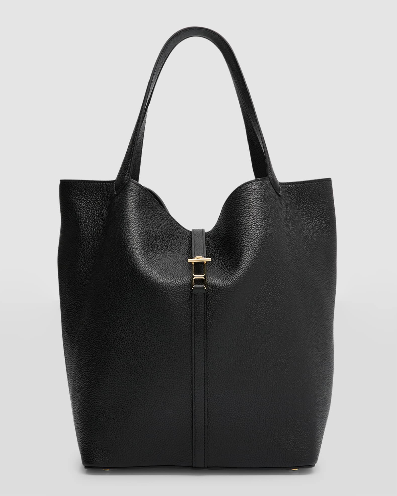 Savette Grain Leather Tote Bag | Neiman Marcus