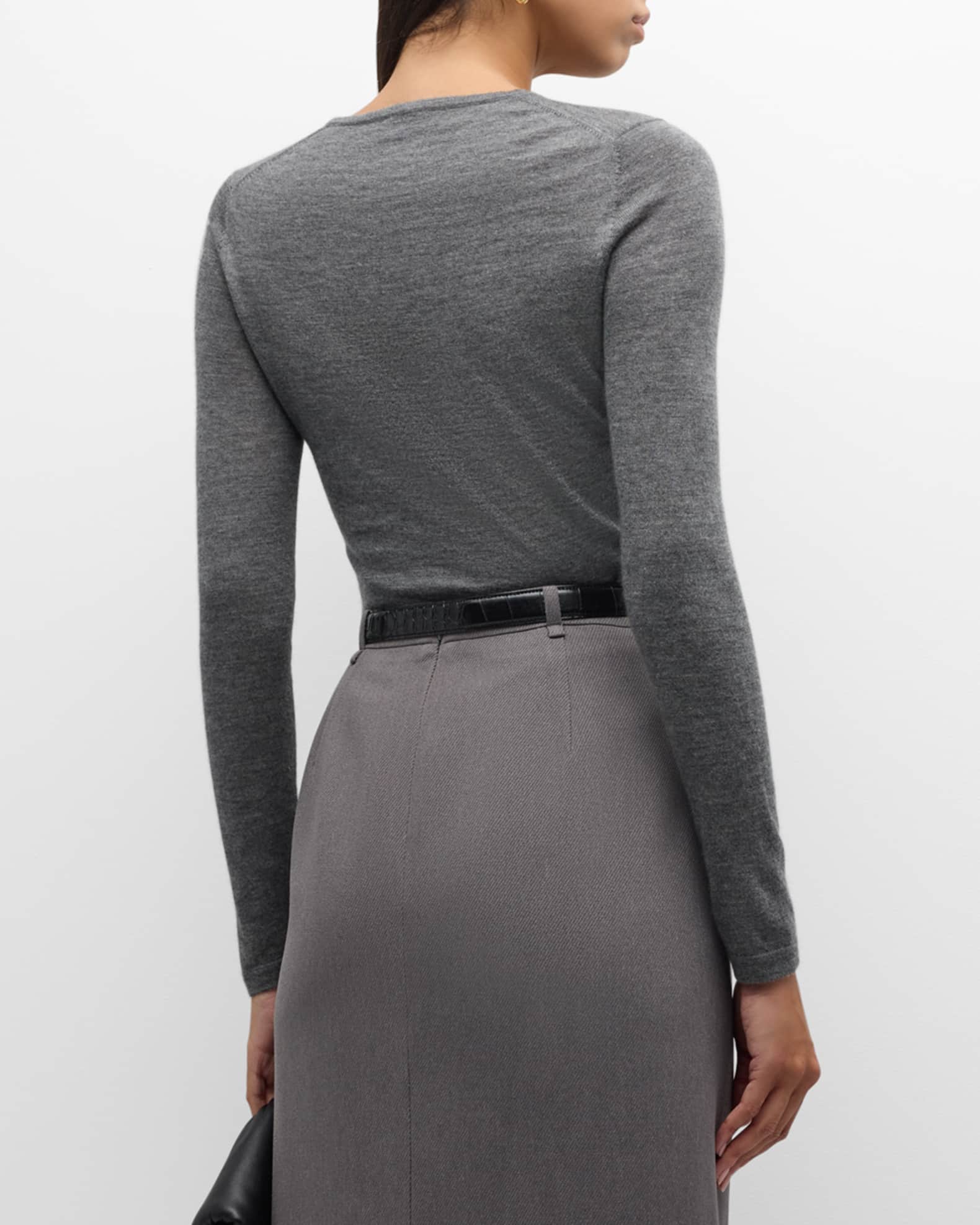 Cashmere Superfine Crewneck Top