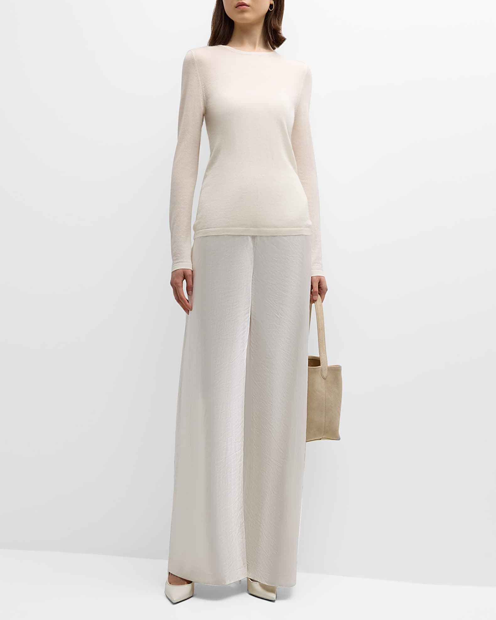 Cashmere Superfine Crewneck Top 1