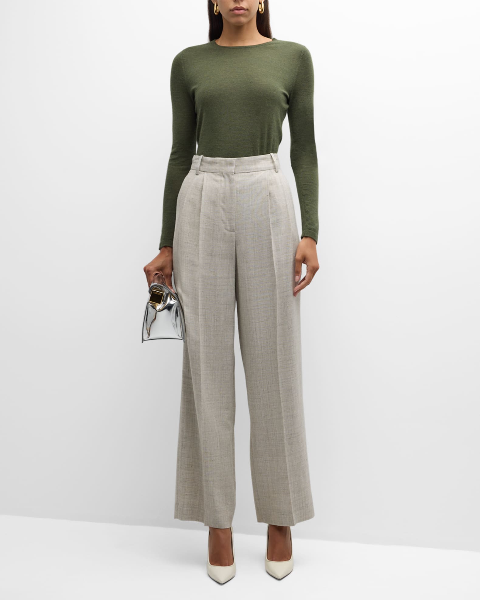 Cashmere Superfine Crewneck Top