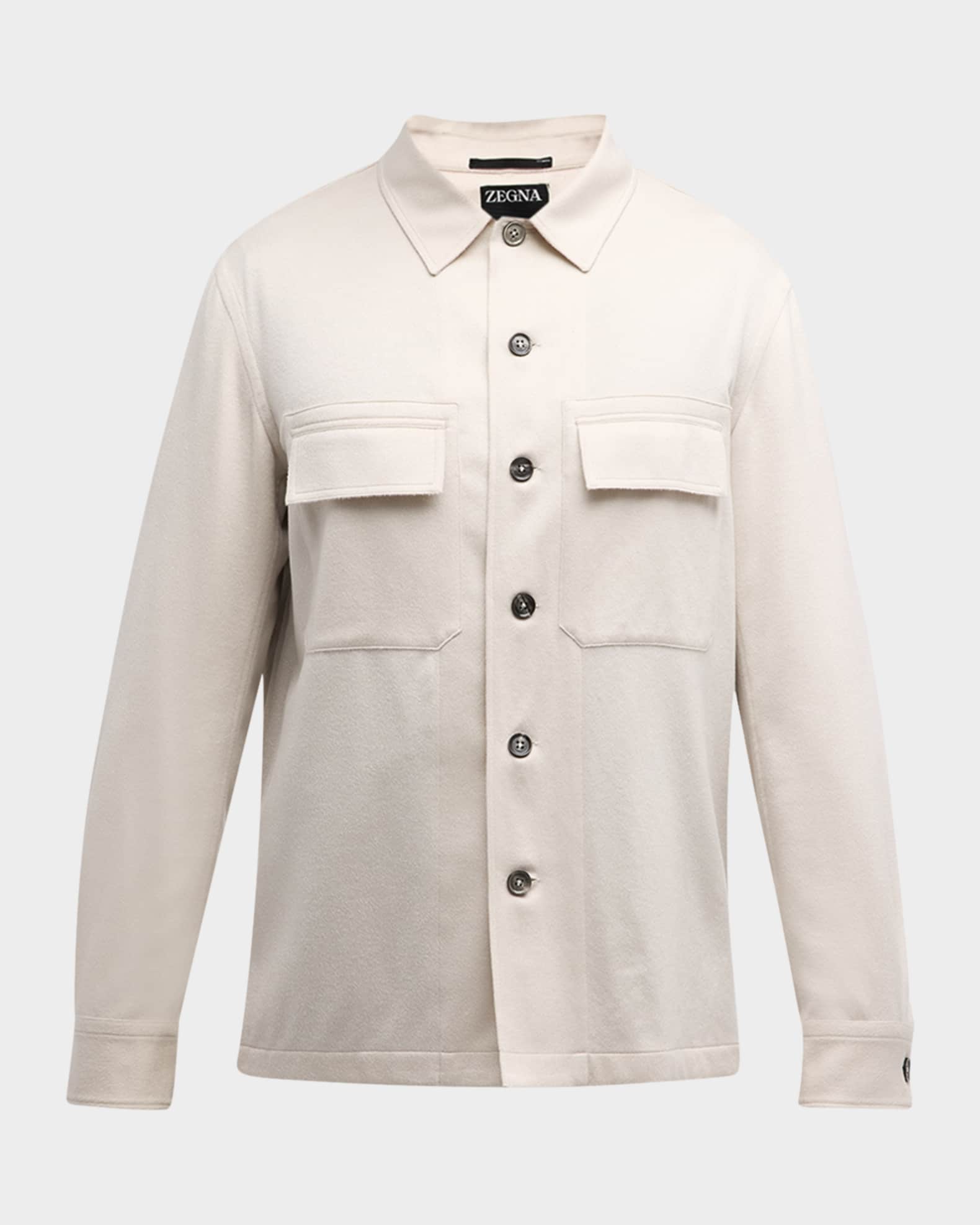 ZEGNA Men's Oasi Cashmere Overshirt | Neiman Marcus