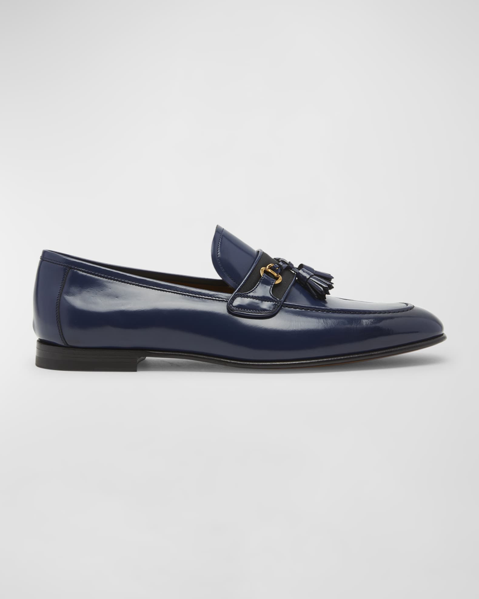 TOM FORD tassel-detail leather loafers - Black