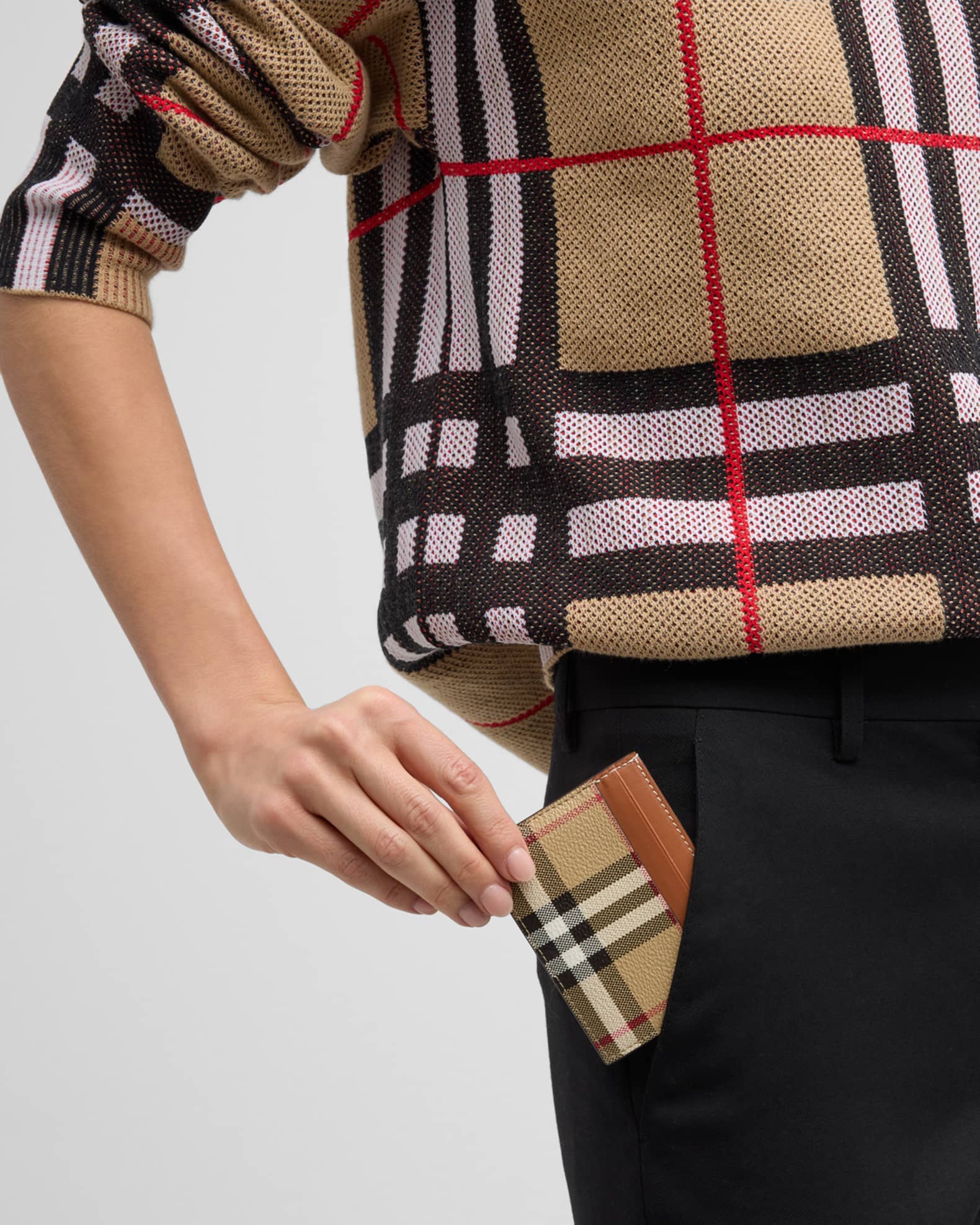 Sandon Check Card Holder 1