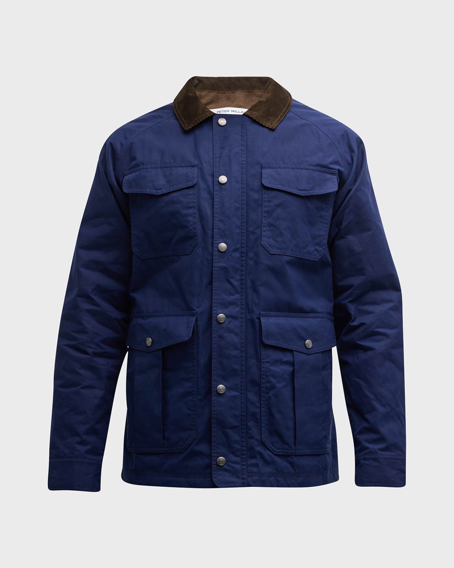 Peter Millar Men's Waxed Cotton Field Jacket Neiman Marcus