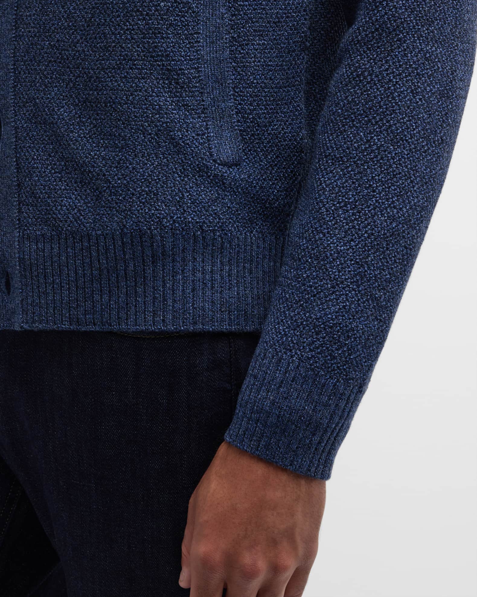 Peter Millar Men's Richland Wool Knit Cardigan | Neiman Marcus