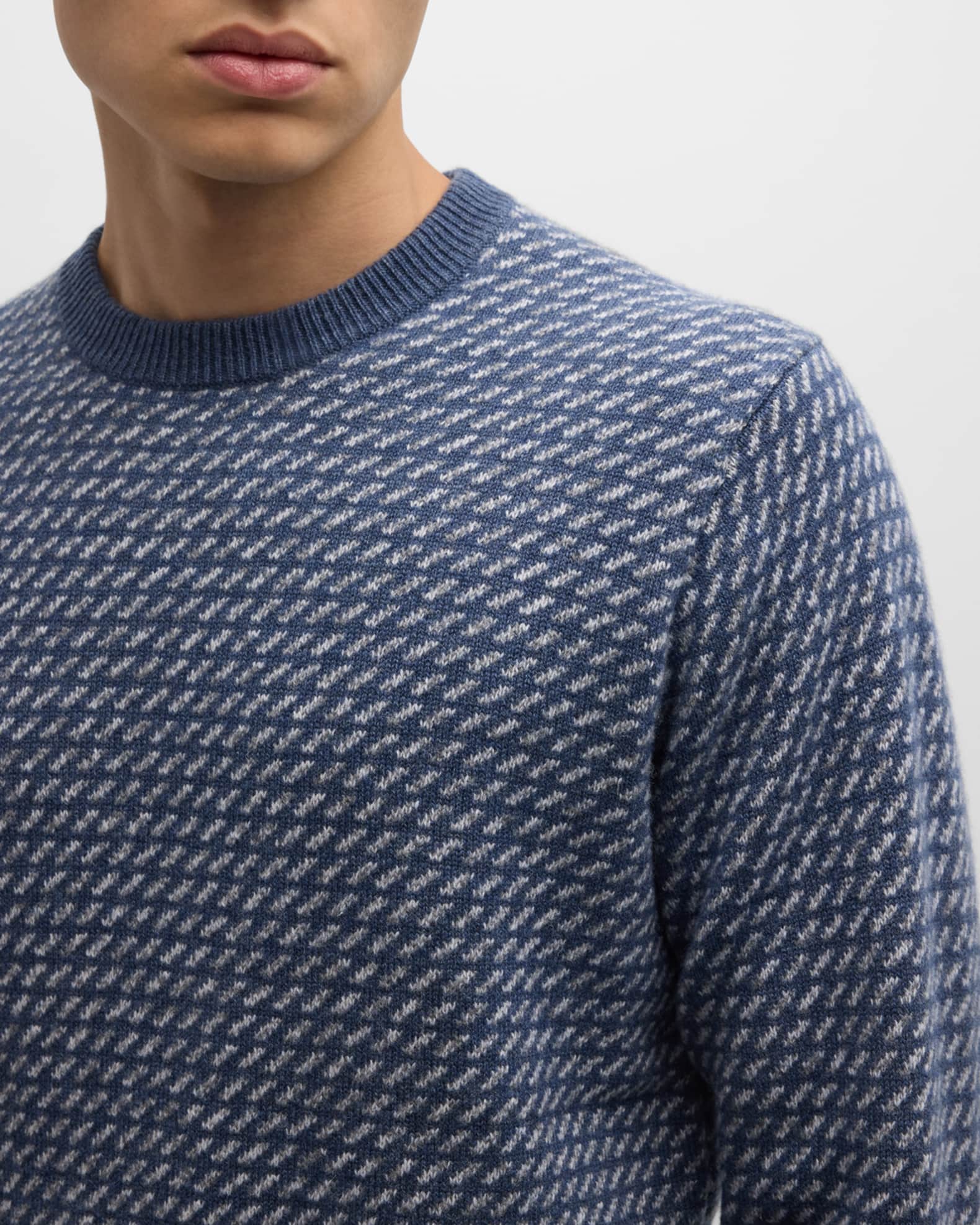 Peter Millar Men's Oslo Wool-Cashmere Crewneck Sweater | Neiman Marcus