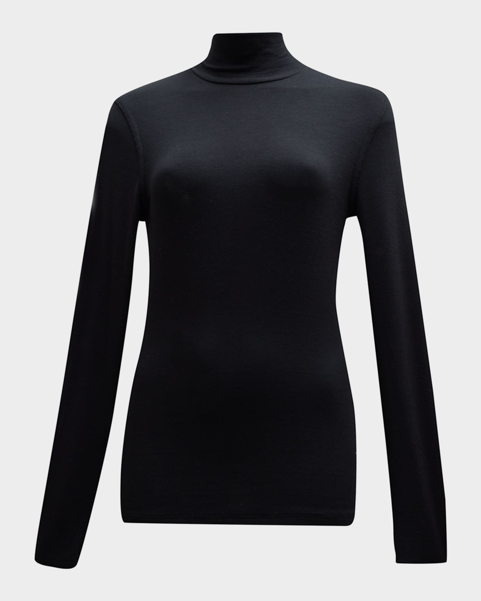 FRAME Ribbed Turtleneck Top