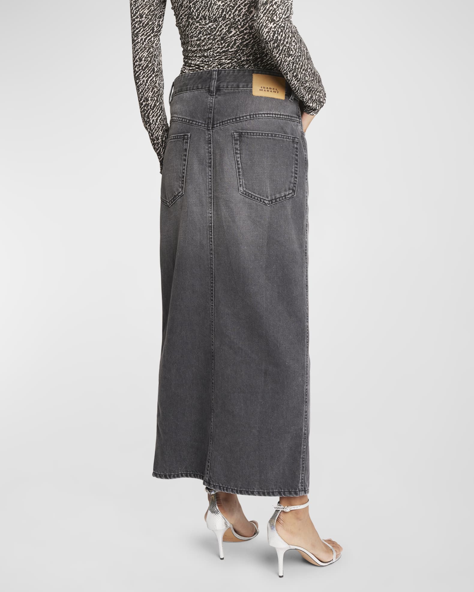 Isabel Marant Vinea Long Denim Skirt Neiman Marcus