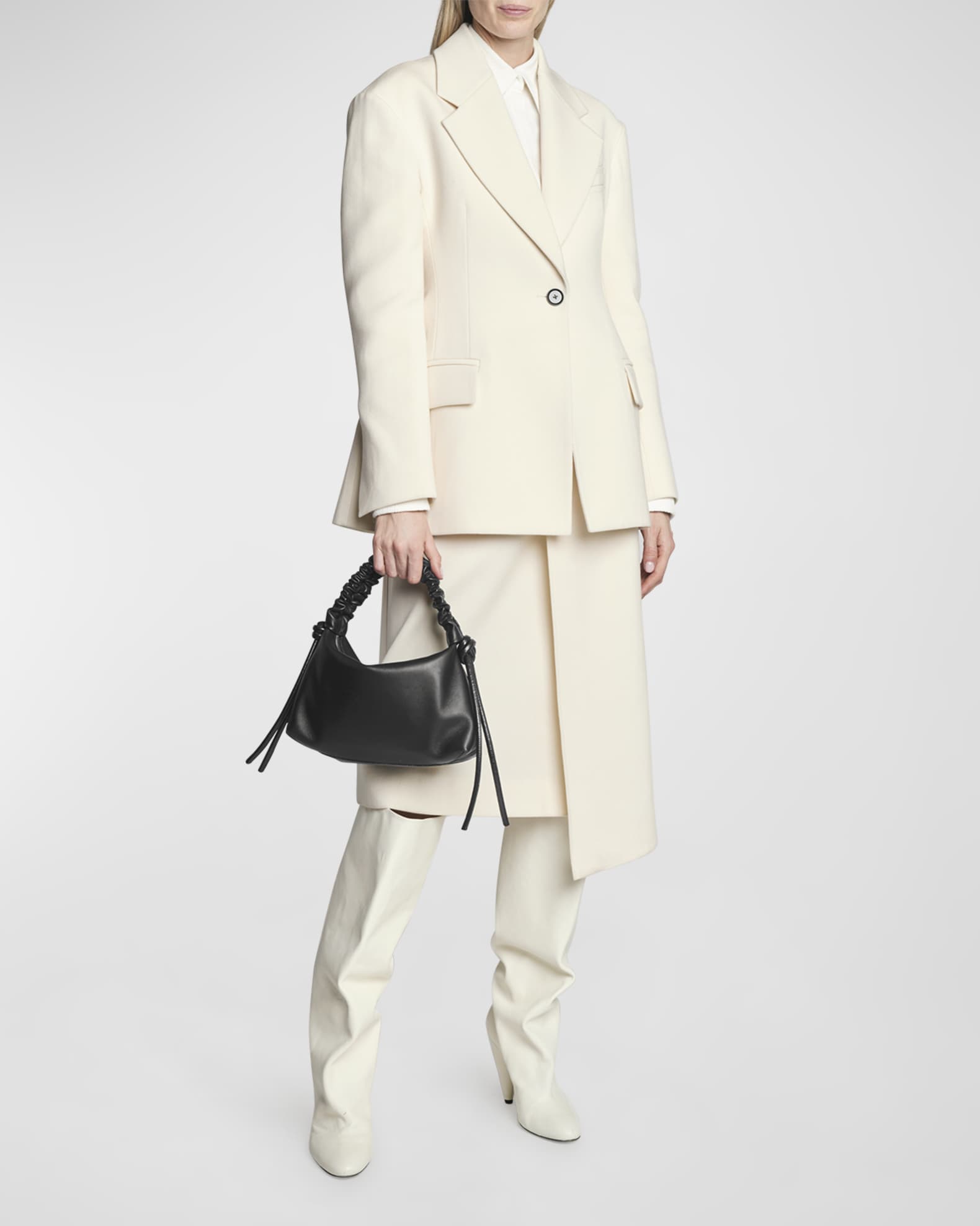 Proenza Schouler Mini Drawstring Leather Top-Handle Bag | Neiman Marcus