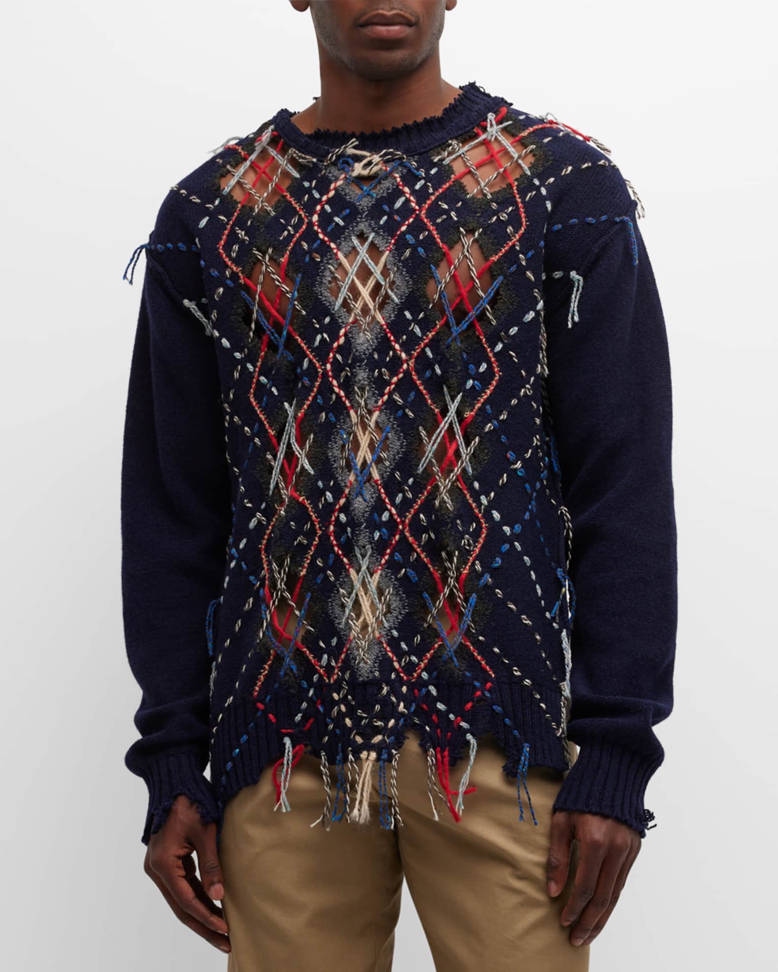 Alexander mcqueen argyle sweater new arrivals