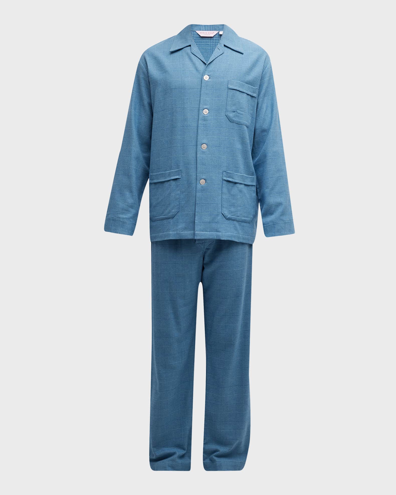 Derek Rose Men's Kelburn 34 Long Pajama Set