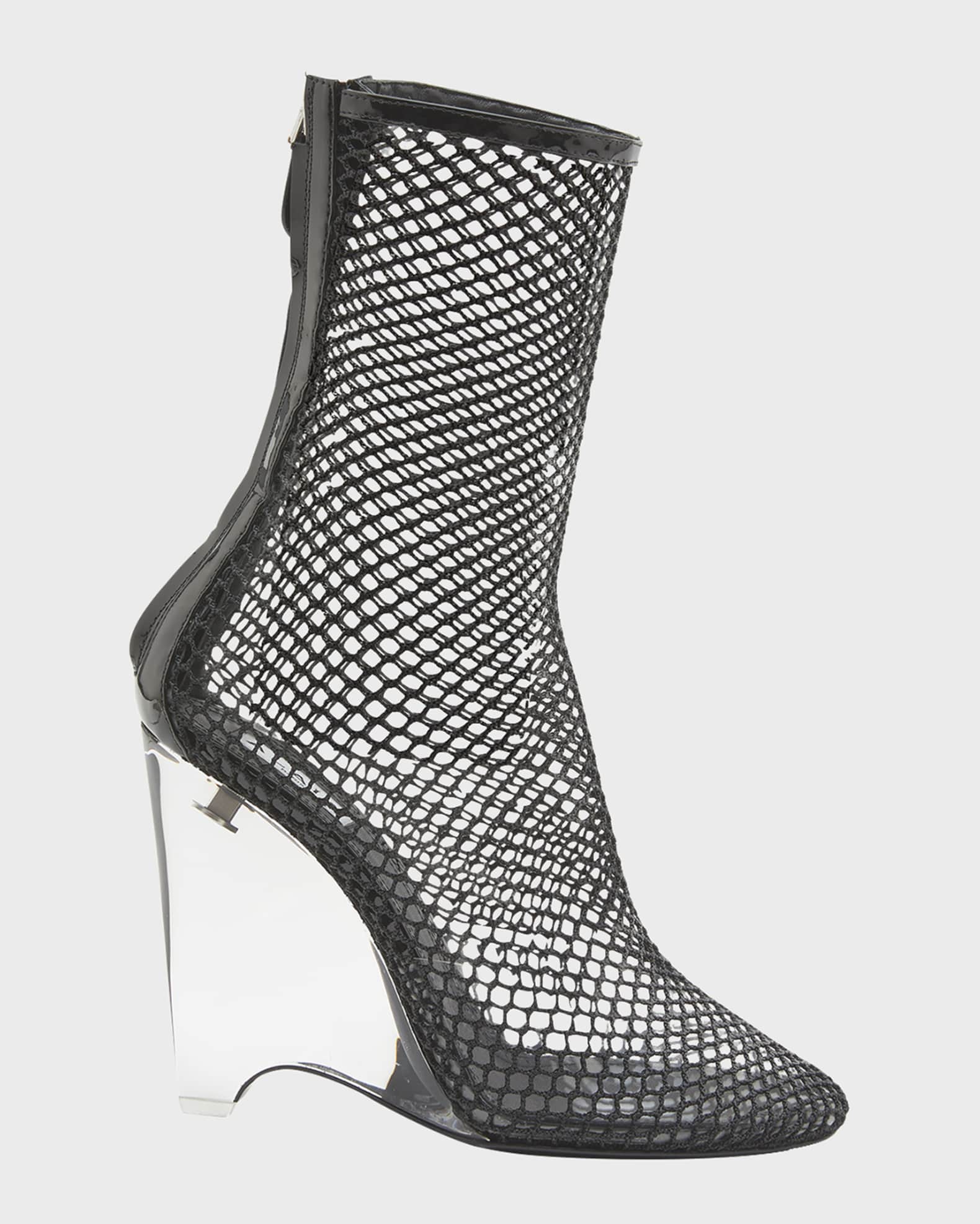 Clear black booties new arrivals
