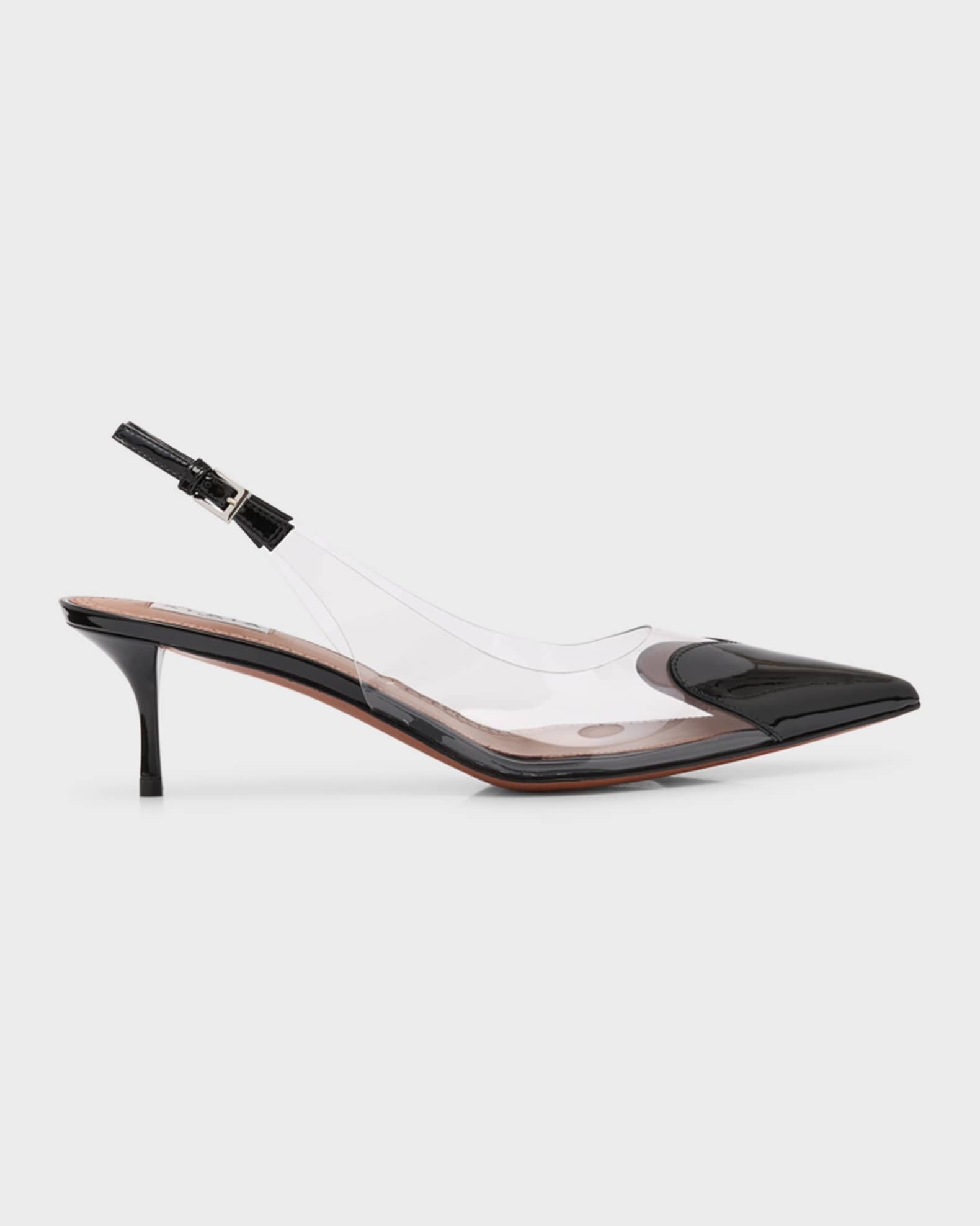 Coeur Plexi Heart-Toe Slingback Pumps 0