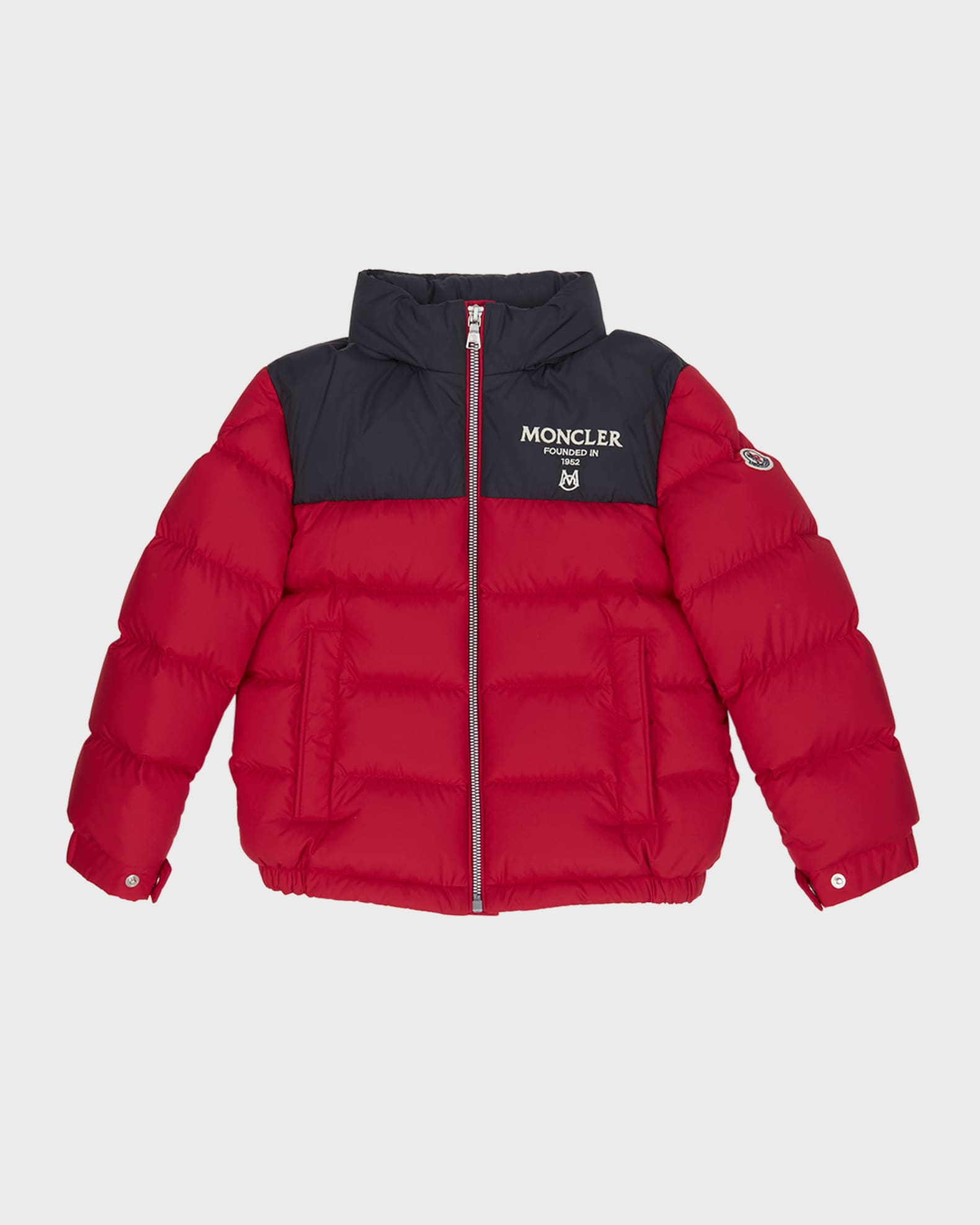 Moncler logo print puffer jacket hot sale