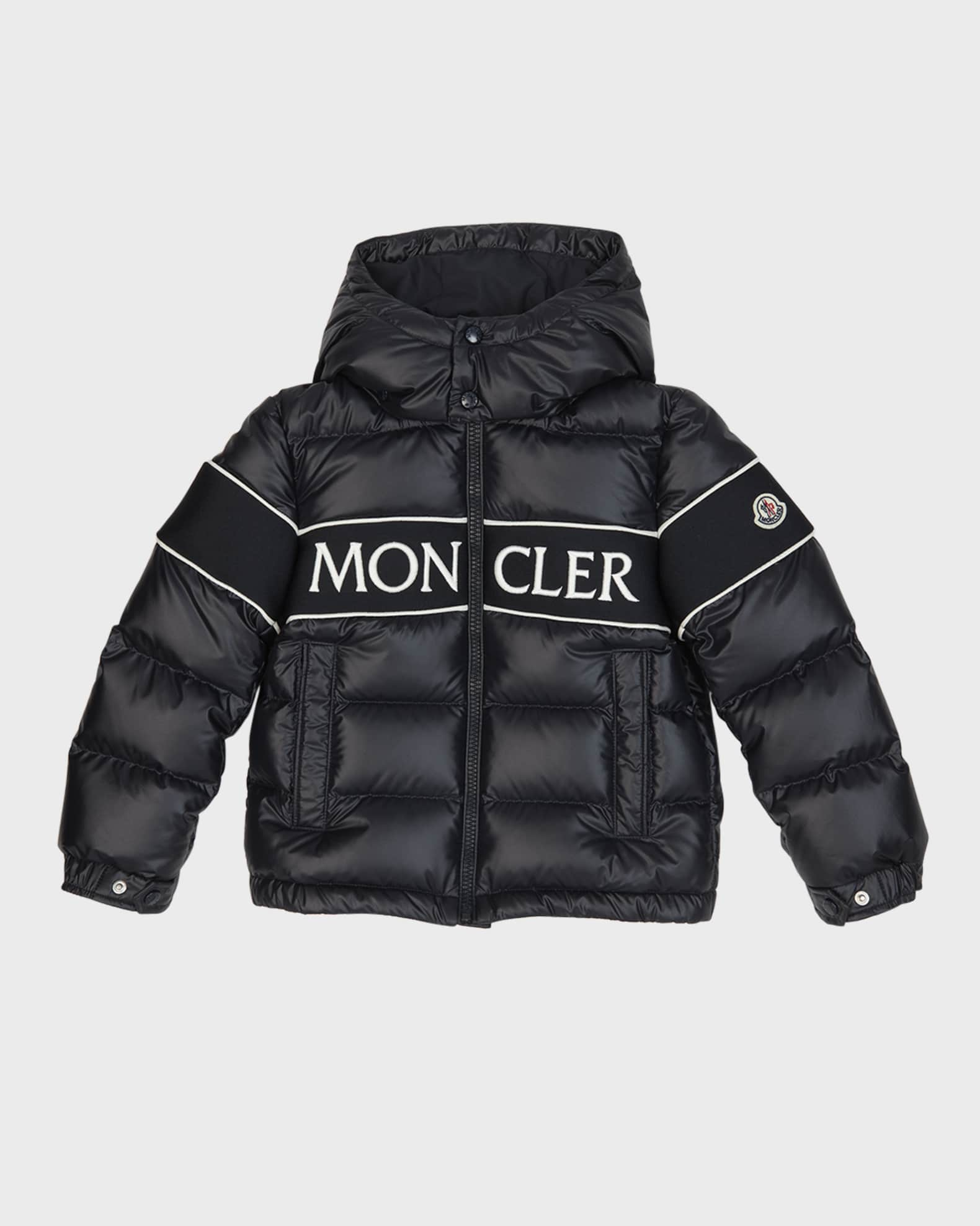 Moncler Boy's Truyere Logo-Embroidered Puffer Jacket, Size 8-14 ...