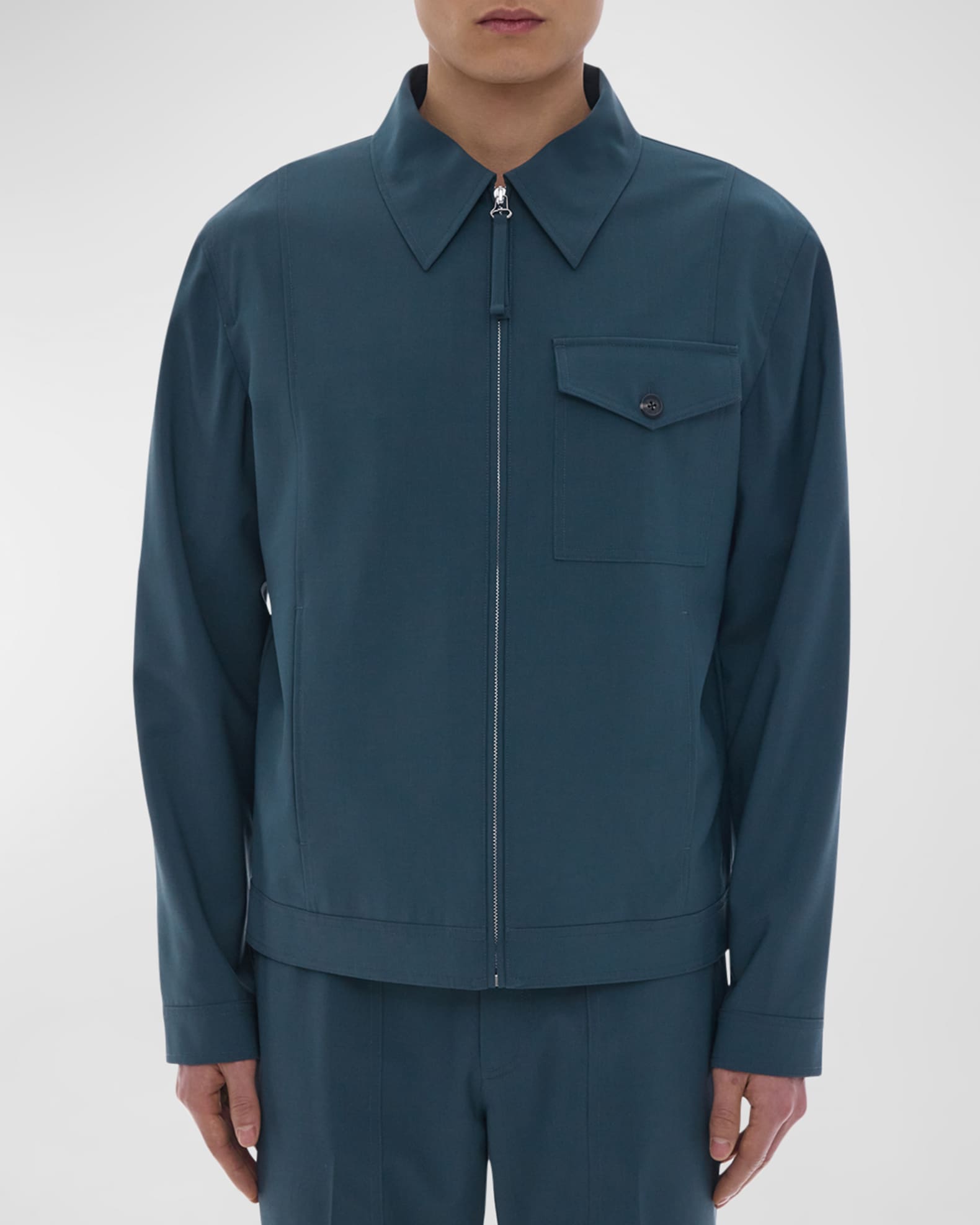 Helmut Lang Men's Tailored Zip Jacket | Neiman Marcus