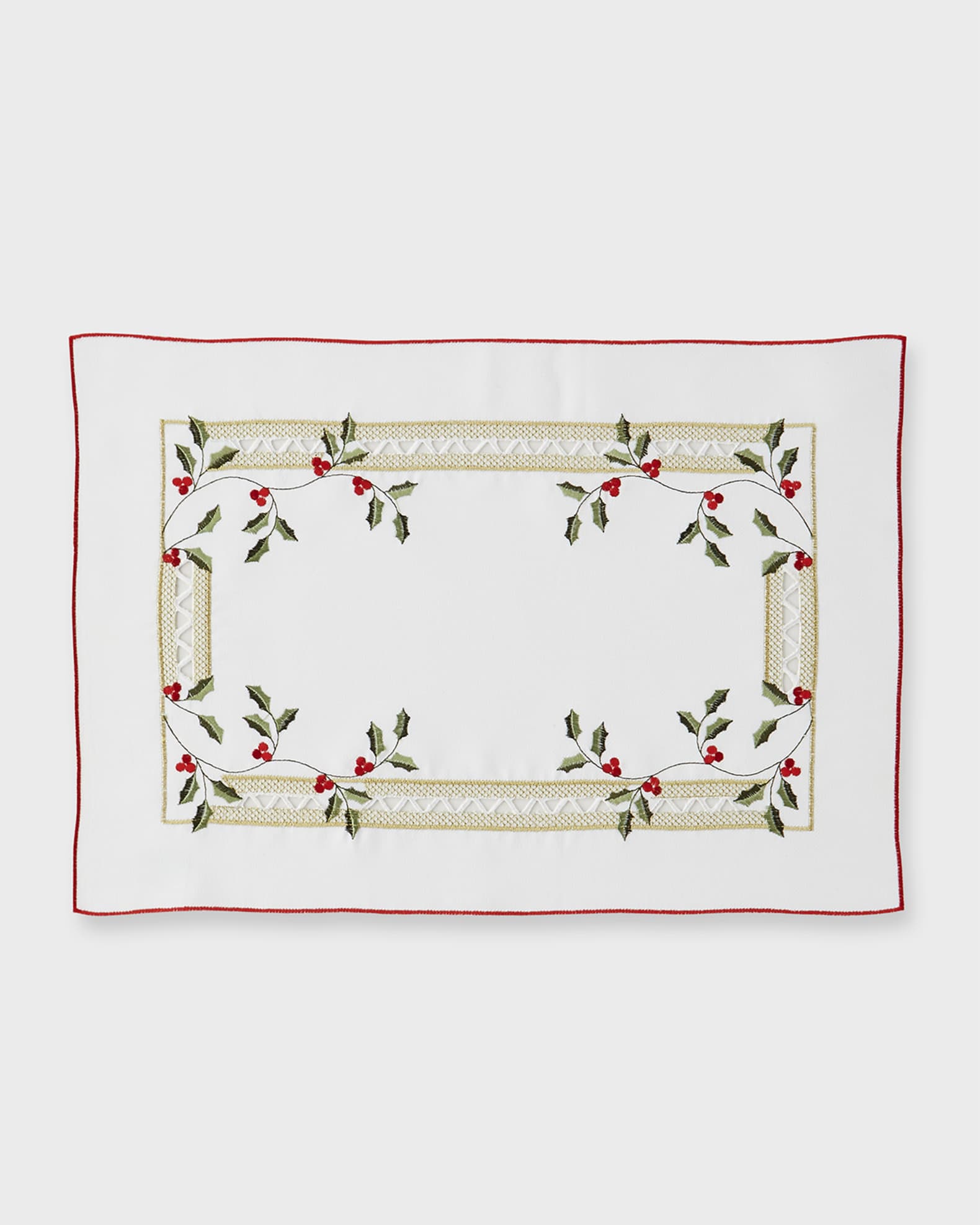 Holly Berry Placemats, Set of 4 Neiman Marcus