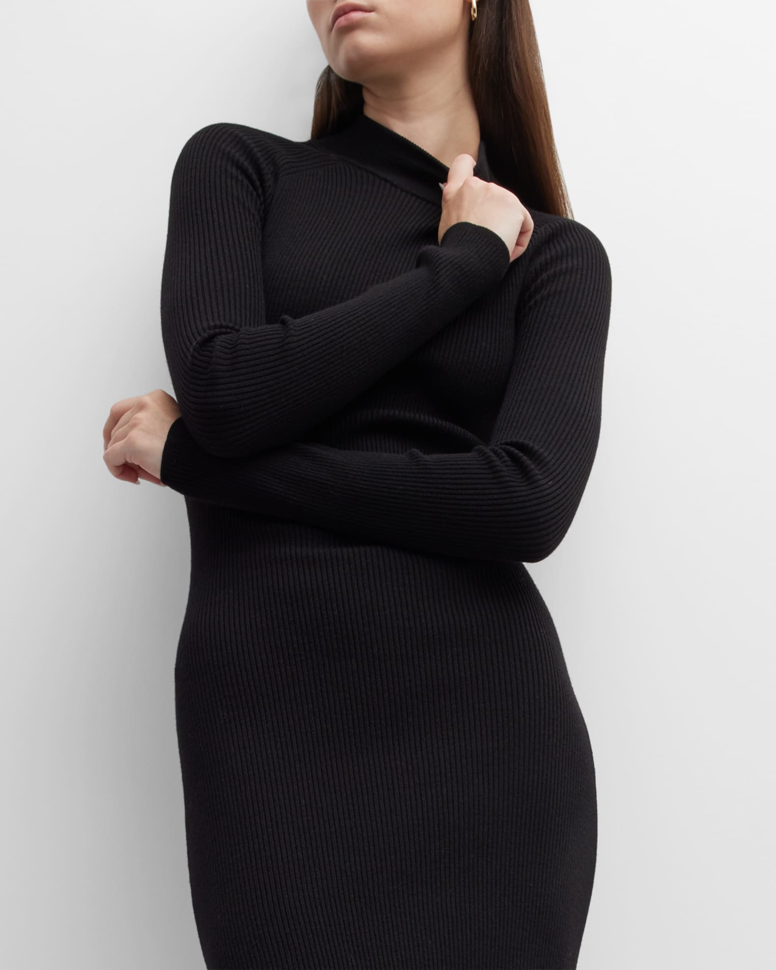 Max Mara Desio Ribbed Midi Dress Neiman Marcus