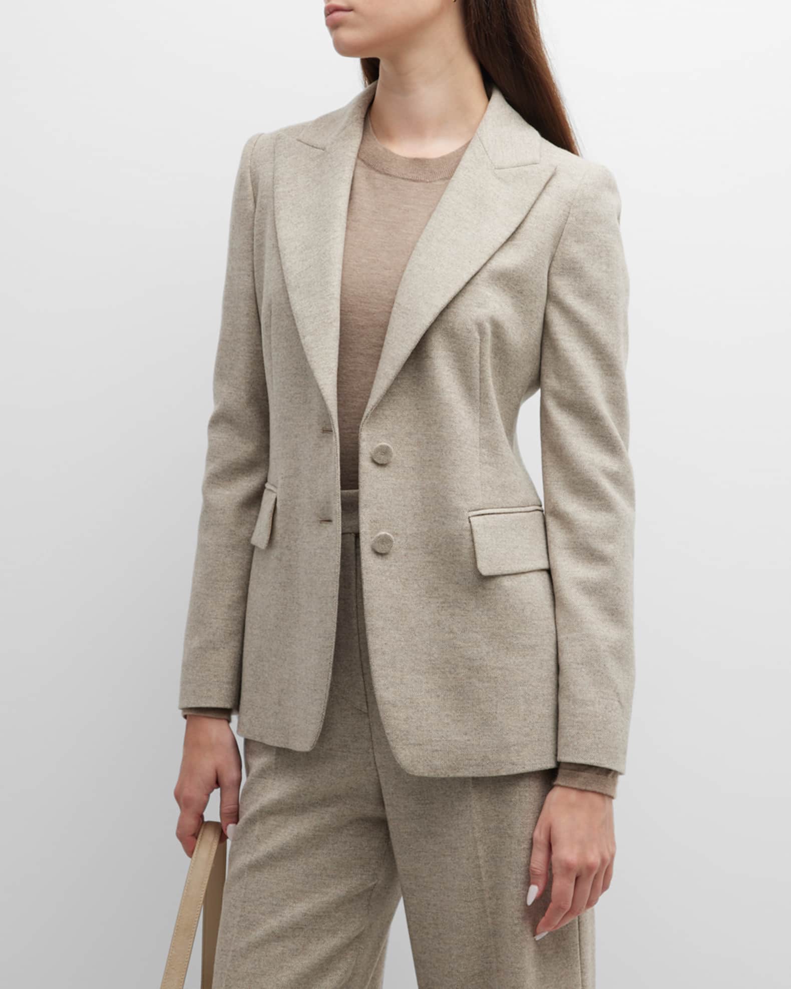 Max Mara Abaco CashmereBlend Blazer Jacket Neiman Marcus